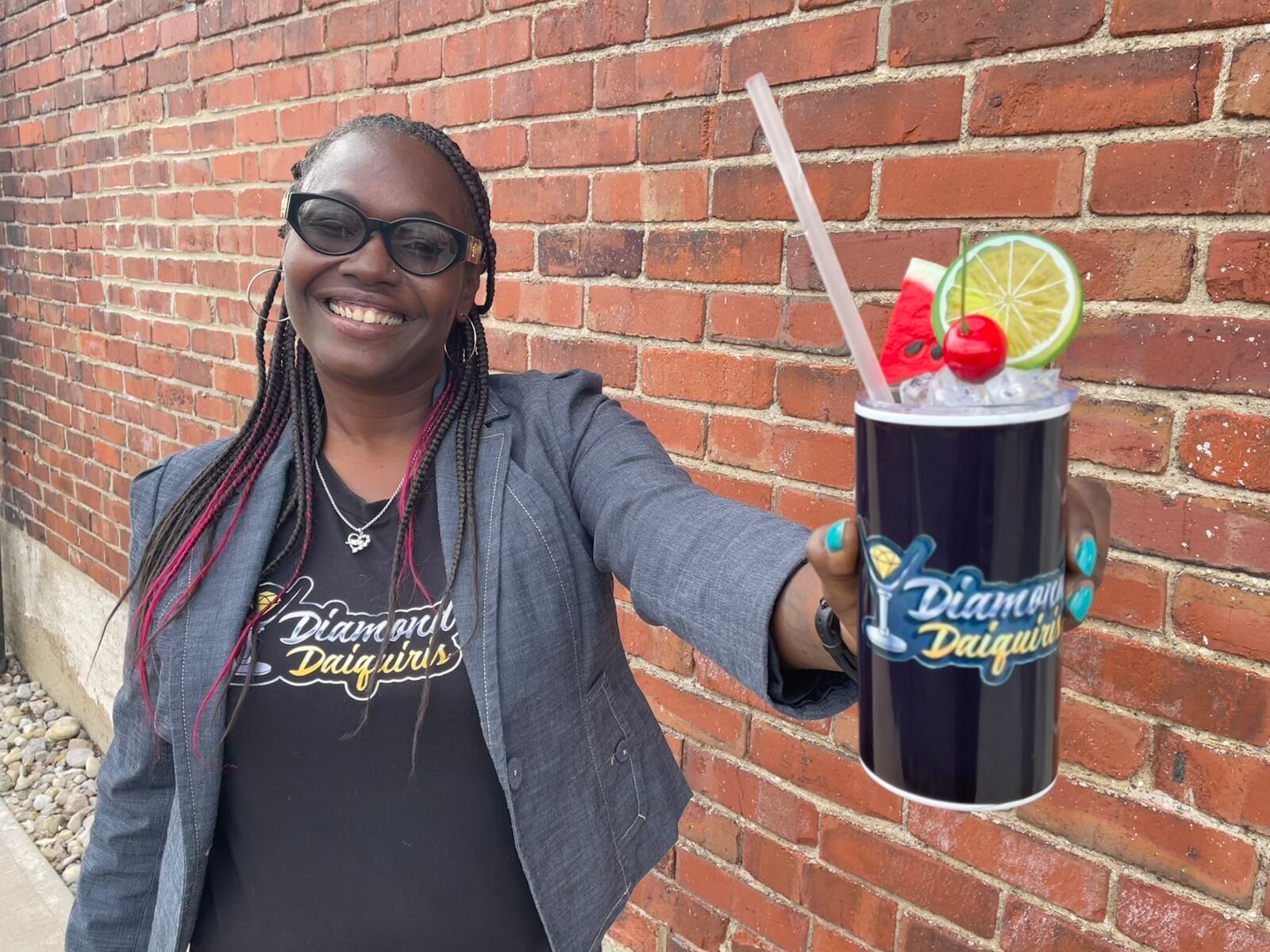 After launching Diamond Daiquiris in the spring of 2022, Owner Leslie Brown (pictured) is now collaborating with More Than A Apron in Miamisburg. NATALIE JONES/STAFF