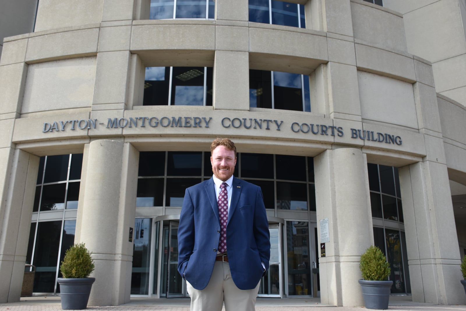 Dayton Municipal Court Clerk Marty Gehres outside of the courthouse in downtown Dayton. CORNELIUS FROLIK / STAFF