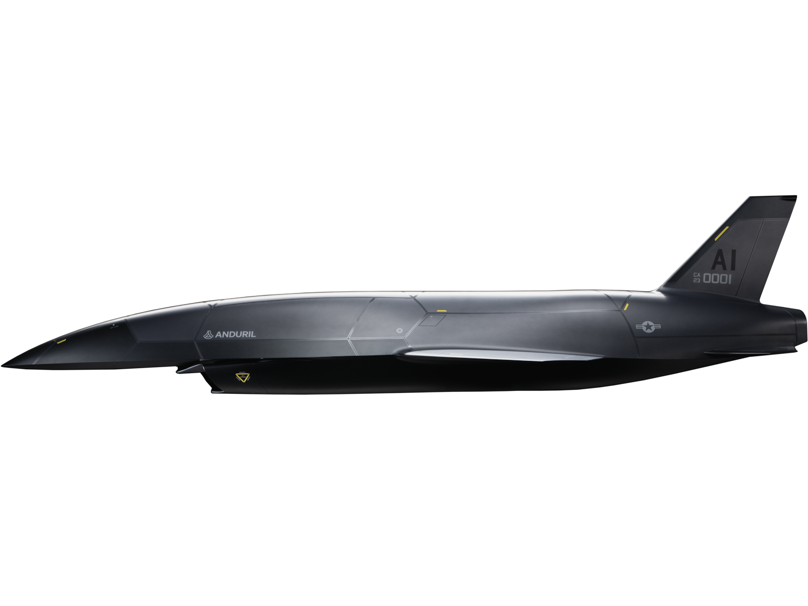 Anduril, which will build an Ohio manufacturing facility, describes the Fury as a "high-performance, multi-mission group 5 autonomous air vehicle." Company image.