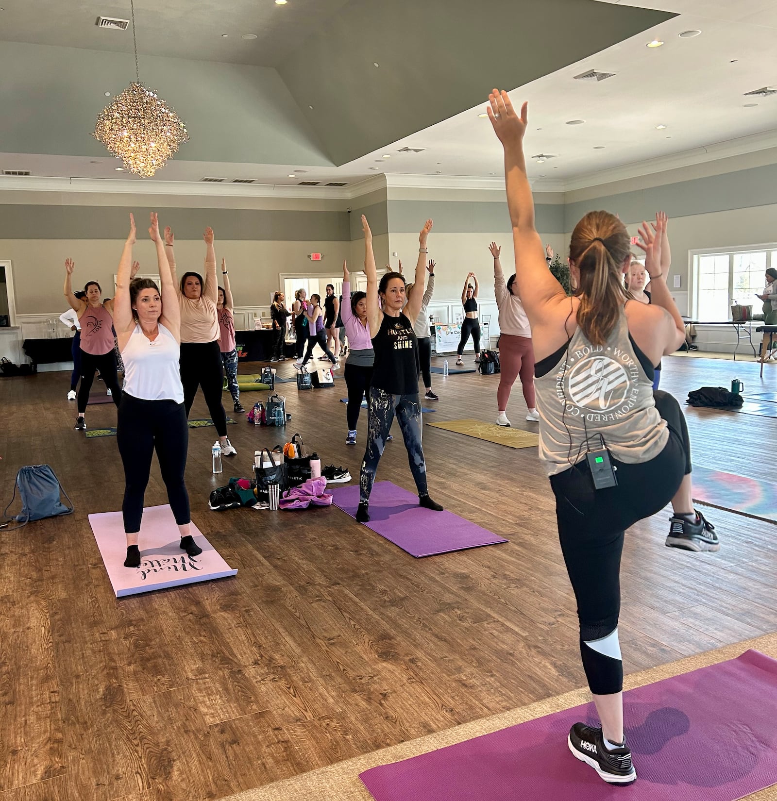 A Resolute937 barre class at the recent Beauty Boost Dayton Fitness Sampler. CONTRIBUTED