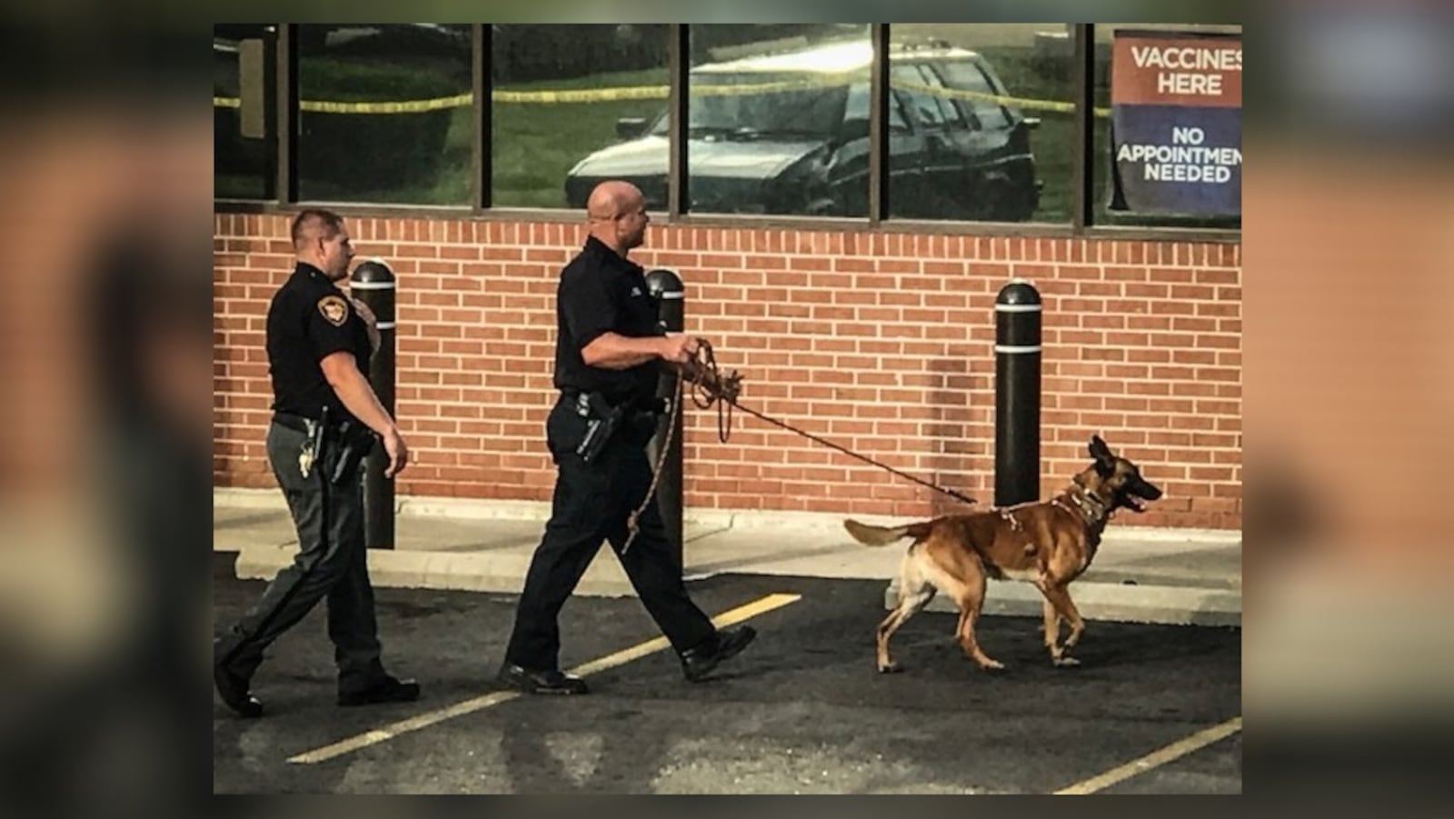 Montgomery County Sheriff's deputies, including a K-9, responded to a robbery June 22, 2018, at the Rite Aid pharmacy at 4328 N. Main St. in Harrison Twp.