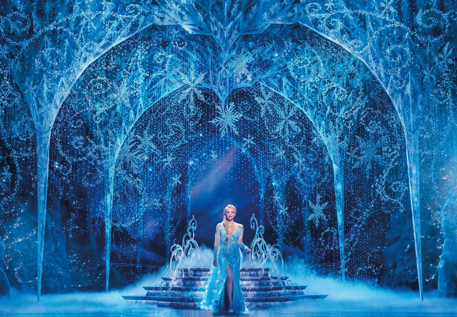 Caroline Bowman as Elsa in "Frozen." PHOTO BY DEAN VAN MEER.