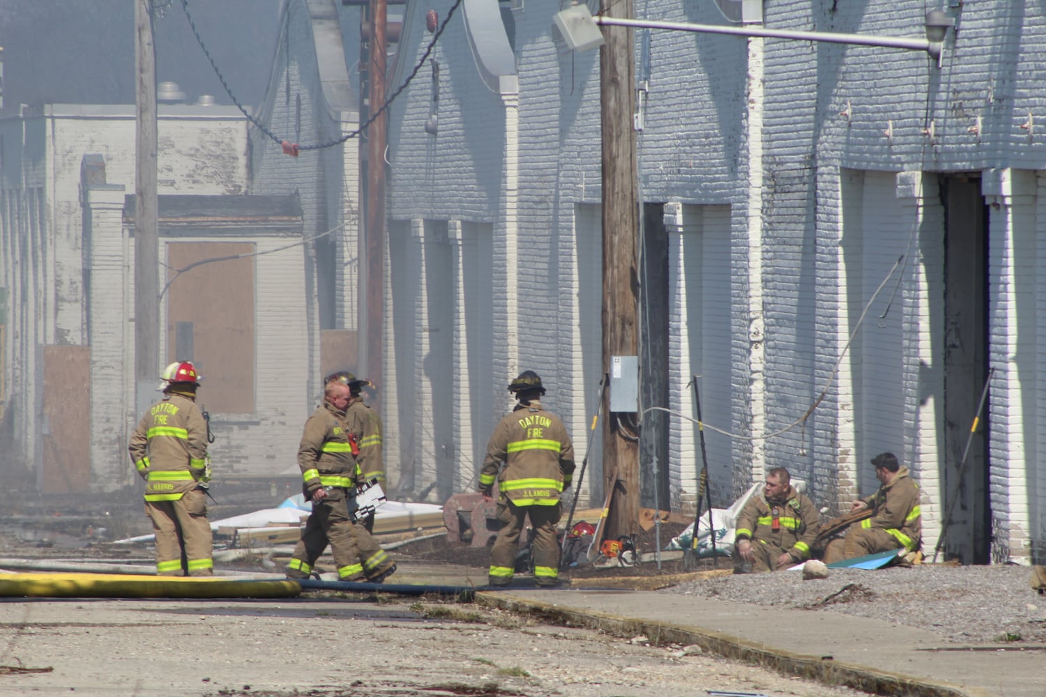 Fire at Wright brothers airplane factory site