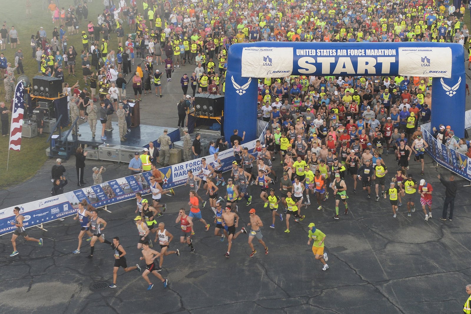 The 22nd running of the Air Force Marathon will take place Sept. 15 at Wright-Patterson Air Force Base with thousands of runners from around the world are scheduled to participate in the event. (U.S. Air Force photos/graphics)