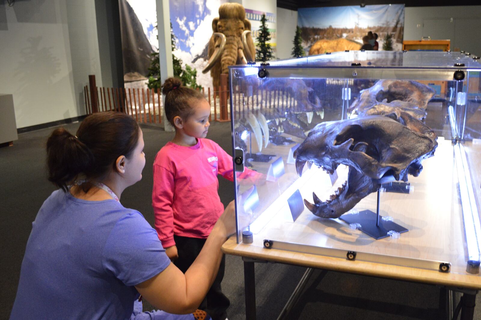 Brittany Simon and her daughter, Blake Watts, enjoy the displays at the Boonshoft Museum of Discovery. Submitted photo by Kristy Creel.