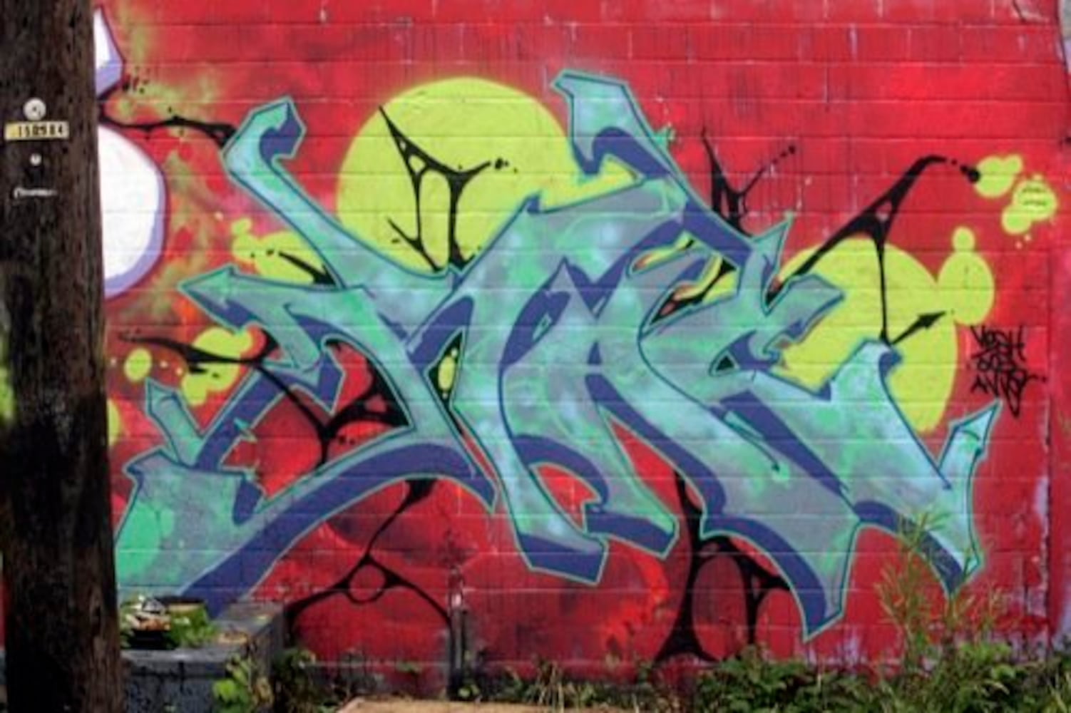 Legal graffiti by area artists