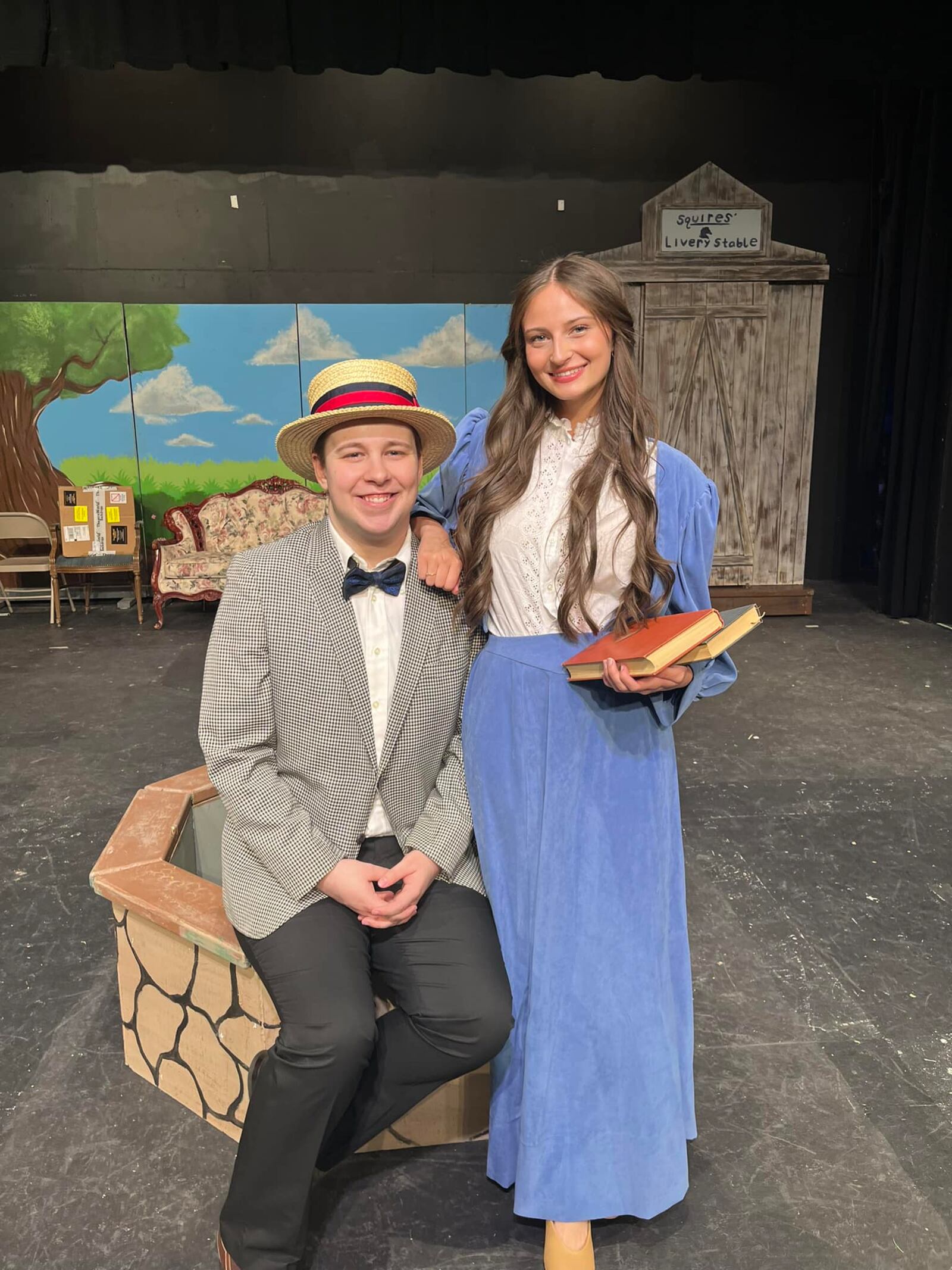 Kendal Garrett (Professor Harold Hill) and Lexi Lambert (Marian Paroo) in Brookville Community Theatre's production of "The Music Man." CONTRIBUTED