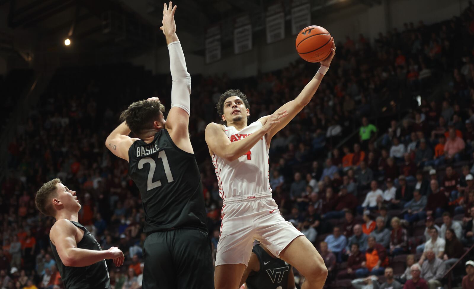 Dayton's Koby Brea shoots against Virginia Tech on Wednesday, Dec. 7, 2022, at Cassell Coliseum in Blacksburg, Va. David Jablonski/Staff