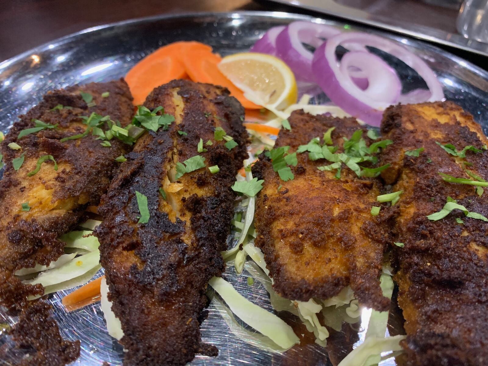 Prems Chennai Delight’s Teva fish fry. ALEXIS LARSEN/CONTRIBUTED