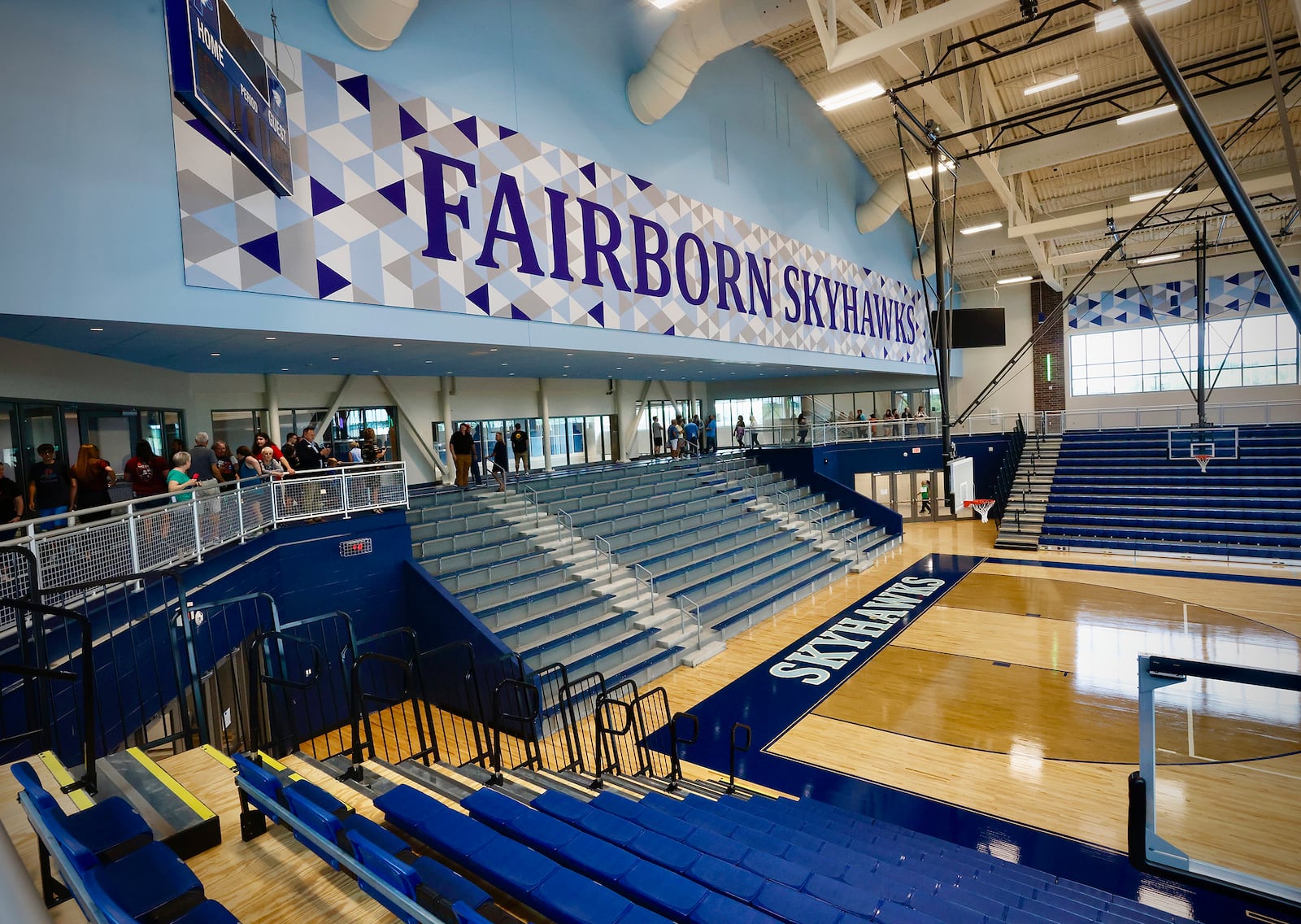 Hundreds of people attended the ribbon cutting ceremony and open house of the new Fairborn High School, Wednesday, July 17, 2024. MARSHALL GORBY\STAFF