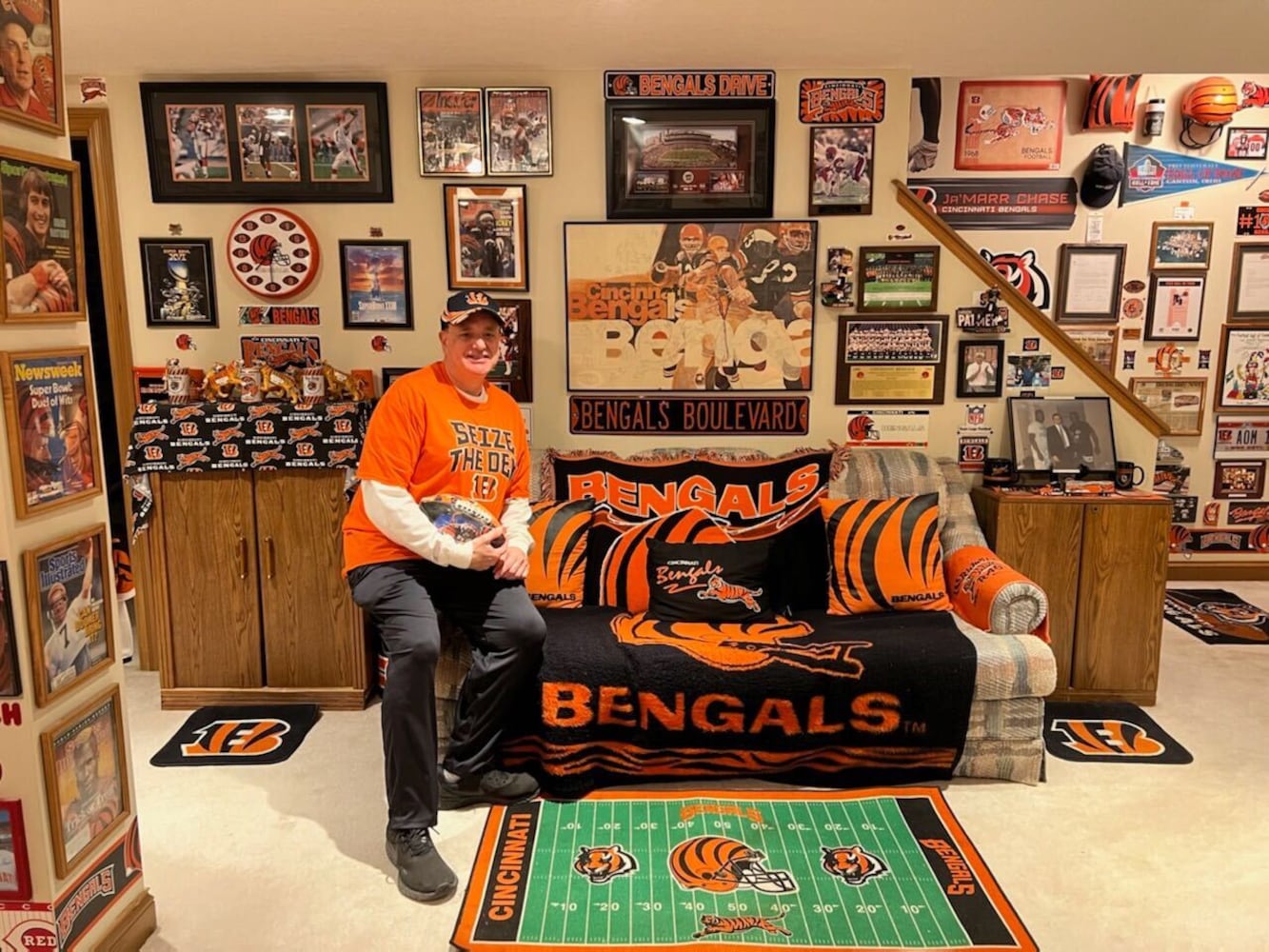 Die-hard fans show us their "Bengals Cave"