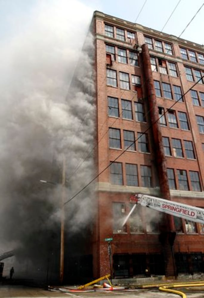 Fire at the Crowell-Collier Building