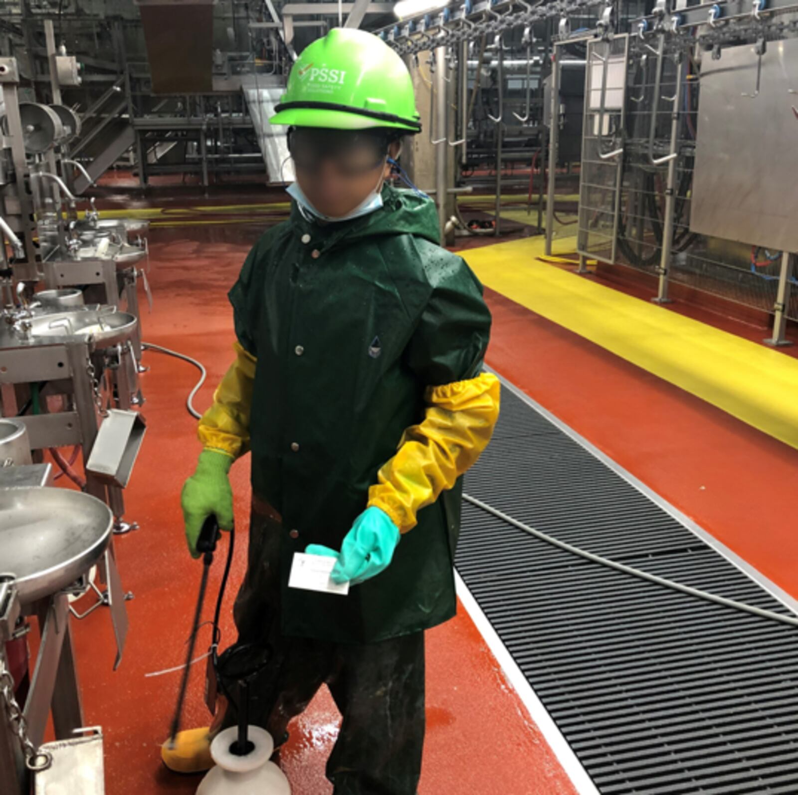 A child found working the overnight sanitation shift in a meat packing plant in Nebraska in 2022 by U.S. Department of Labor investigators. (CONTRIBUTED)