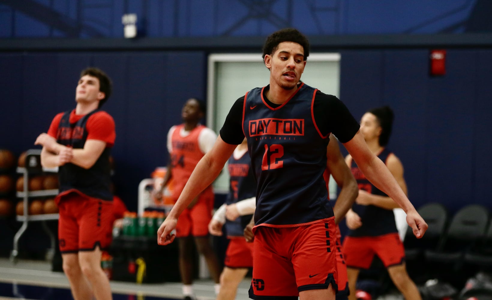 Dayton Flyers practice in Washington