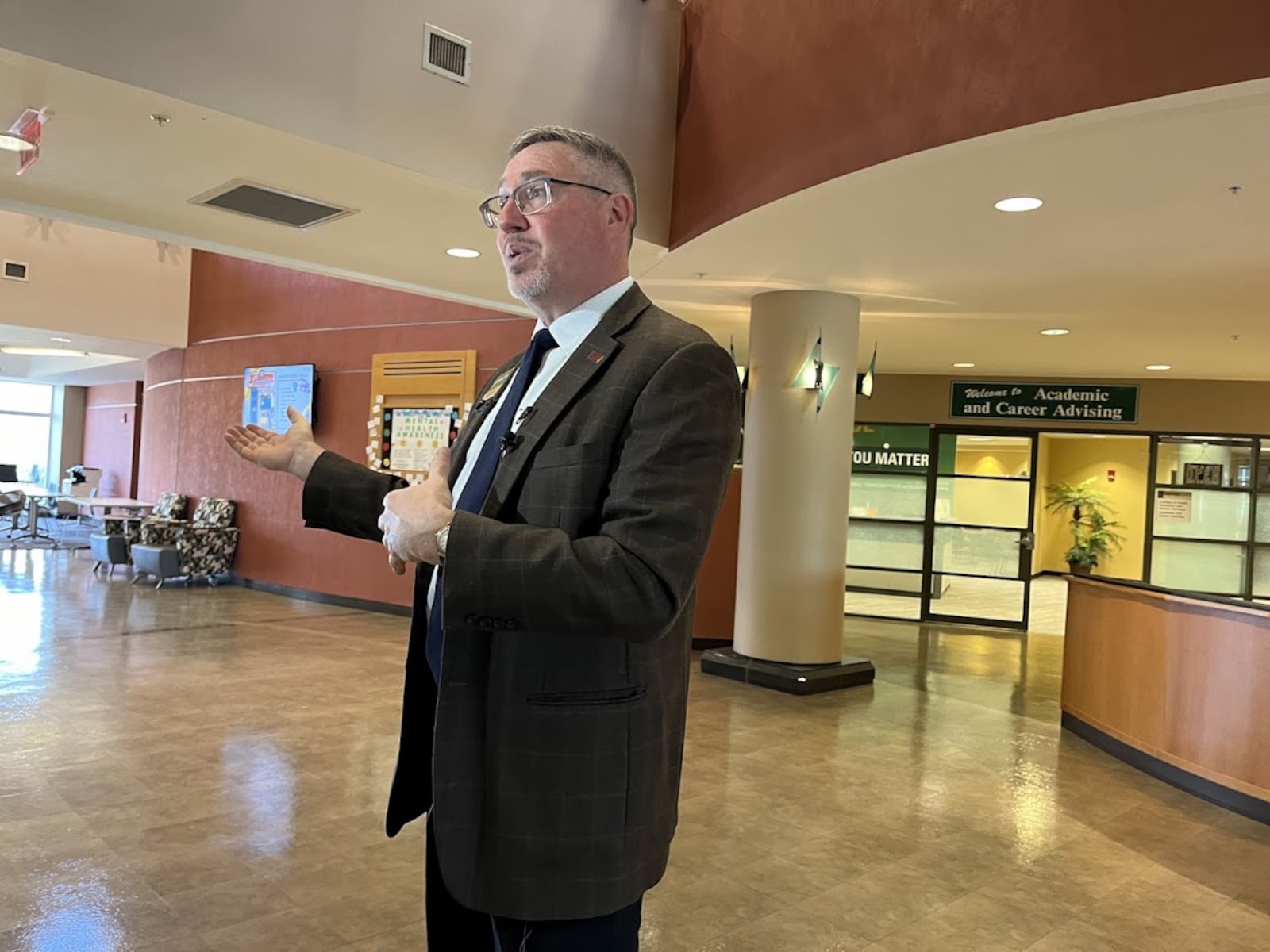 Seth Gordon, director of Wright State University's Veteran and Military Center. THOMAS GNAU/STAFF