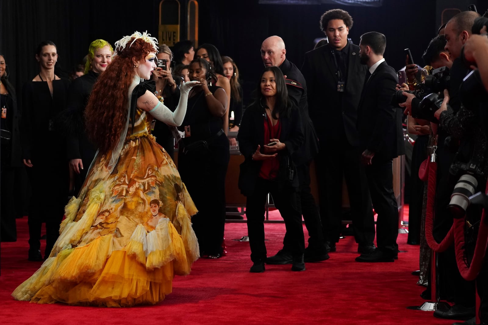 Chappell Roan arrives at the 67th annual Grammy Awards on Sunday, Feb. 2, 2025, in Los Angeles. (Photo by Jordan Strauss/Invision/AP)