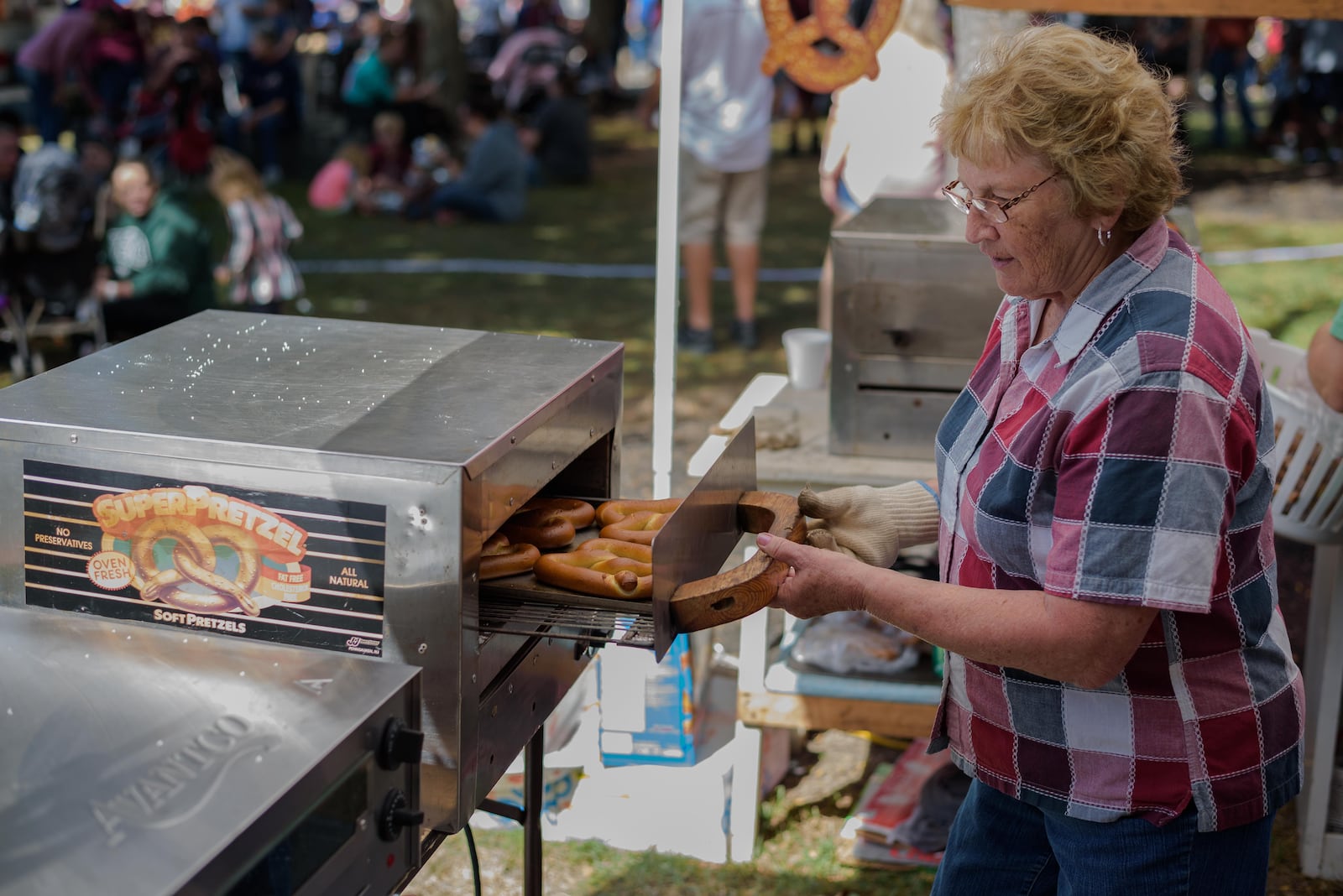 This year's Germantown Pretzel Festival took place from Saturday, Sept. 22 to Sunday Sept. 23. The family-friendly festival in downtown Germantown served up gourmet treats like pretzels stuffed with jalapeno cheese, pizza-flavored pretzels and pretzel buns for sandwiches. TOM GILLIAM / STAFF PHOTO