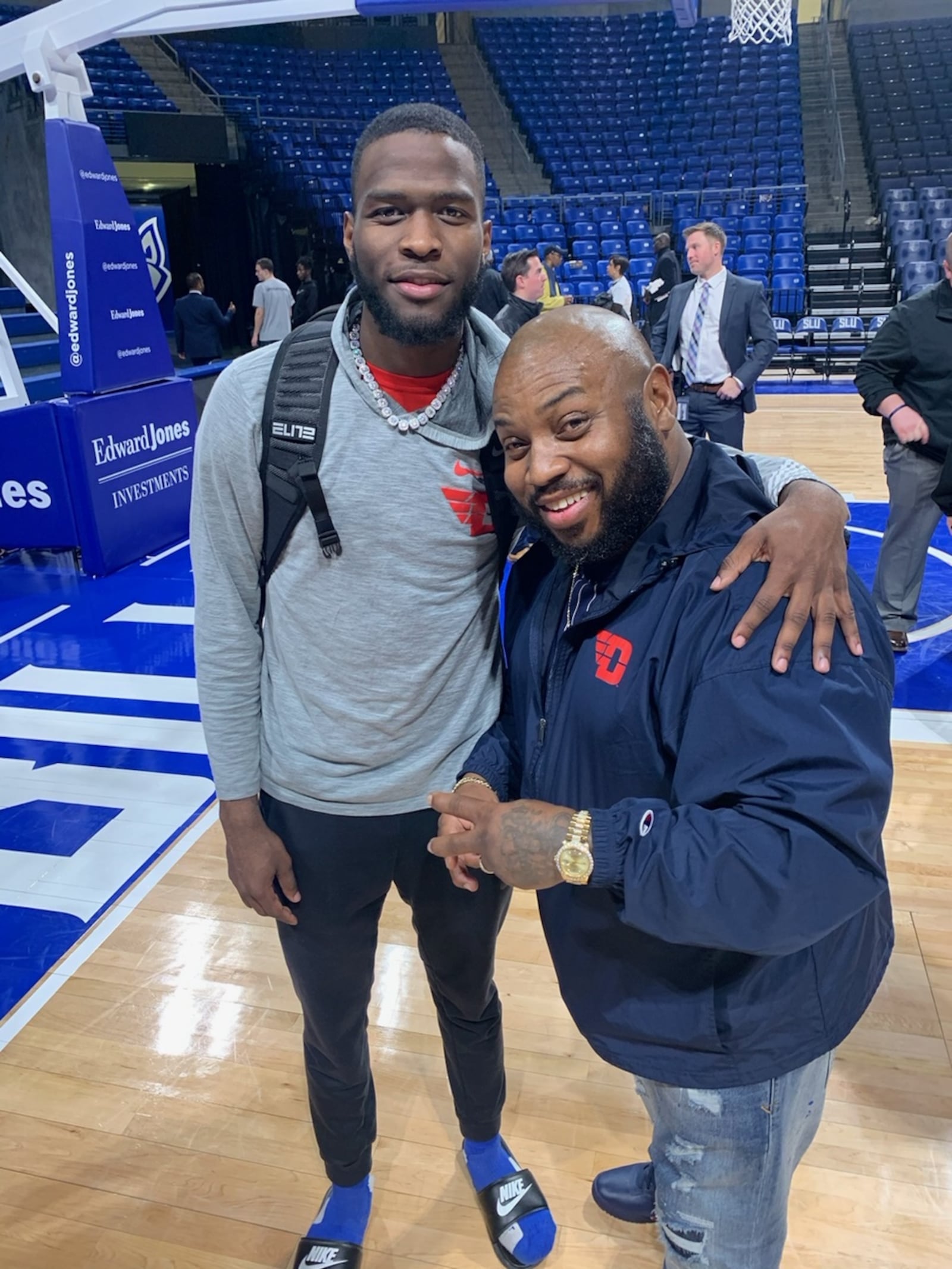 Jalen Crutcher (left) and his cousin Mike Broady. CONTRIBUTED