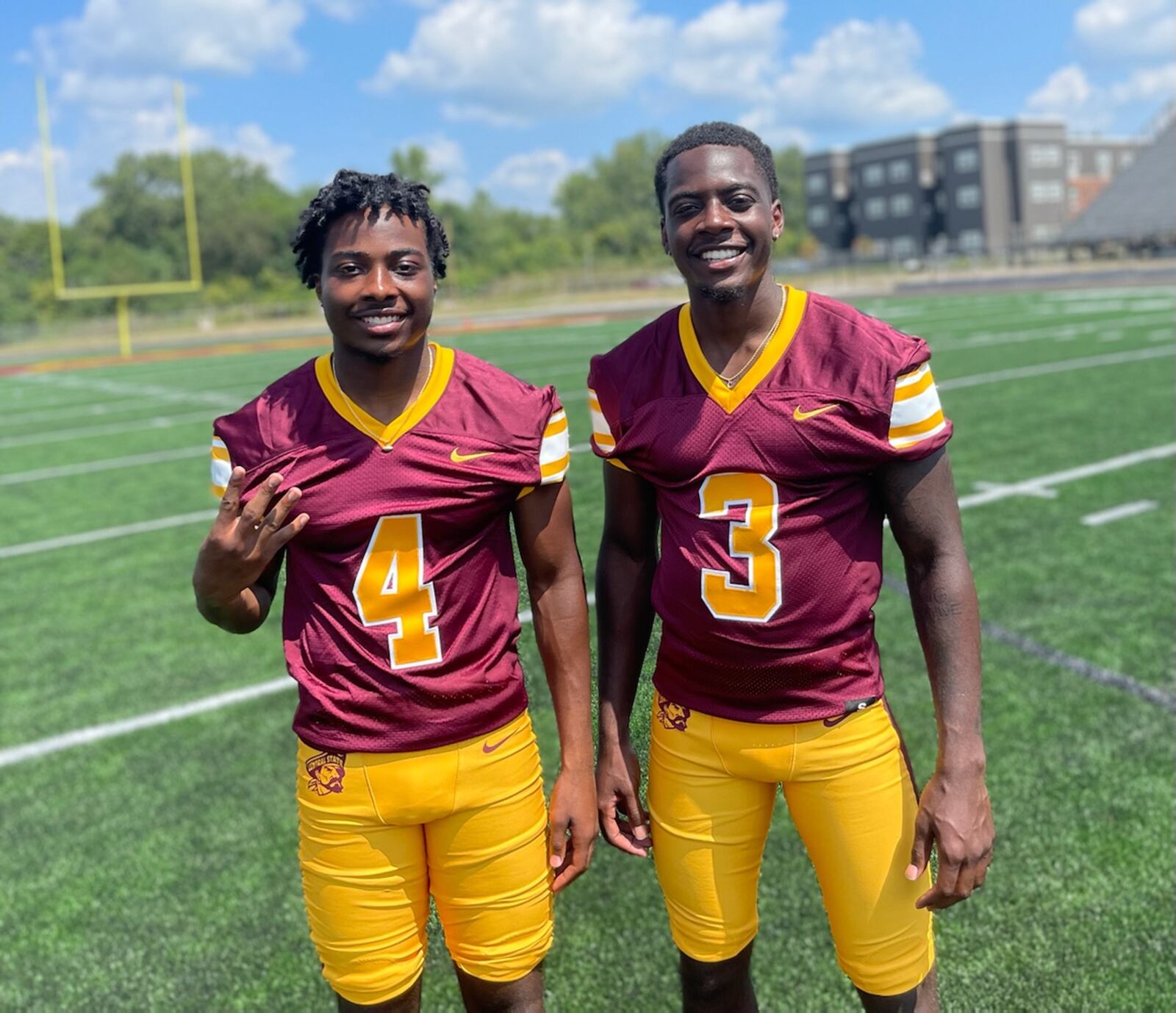 Central State's Montego Johnson (4) and Malik Johnson. Nick Novy/CSU Athletics