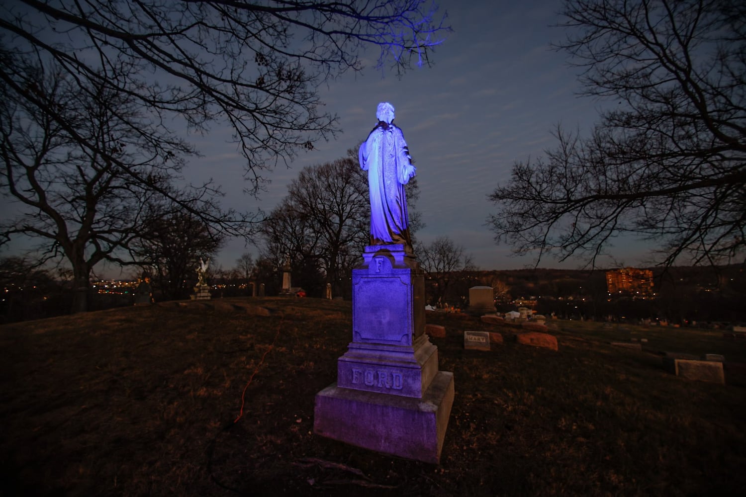 Angel Night at Calvary Cemetery