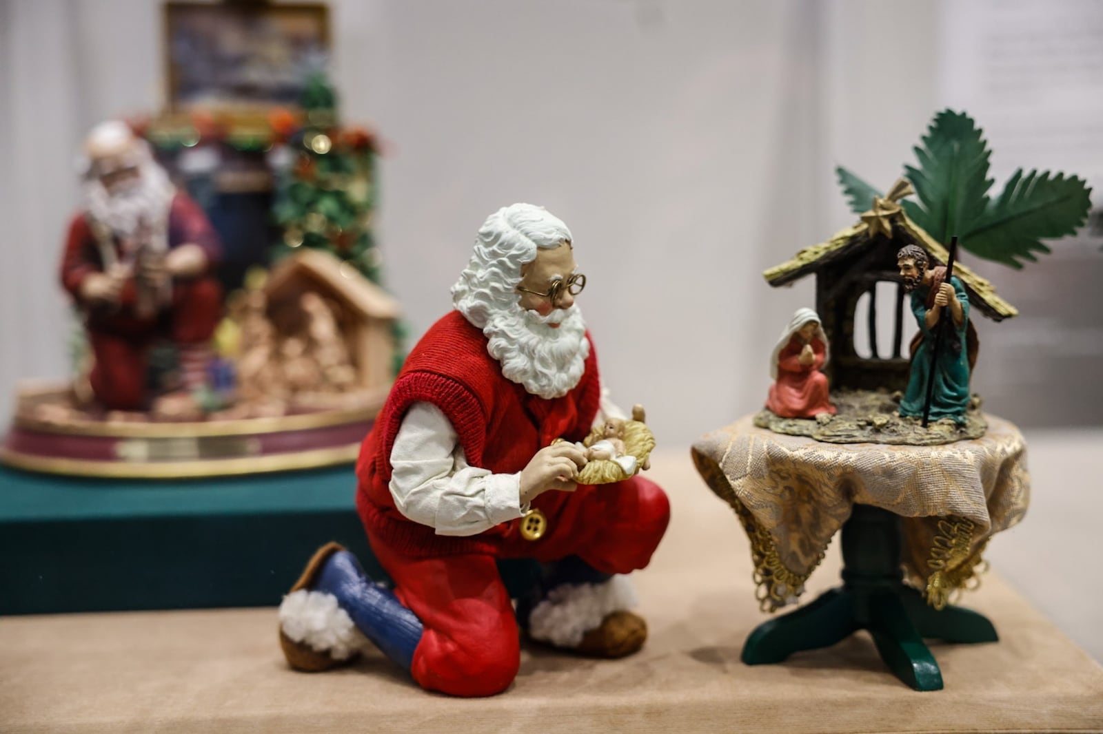 The University of Dayton is opening a new nativity exhibition  at the Roesch Library called Joy to the World. The exhibit is open to the public November 25 to January 17. The exhibit feature songs paired with the nativities. JIM NOELKER/STAFF