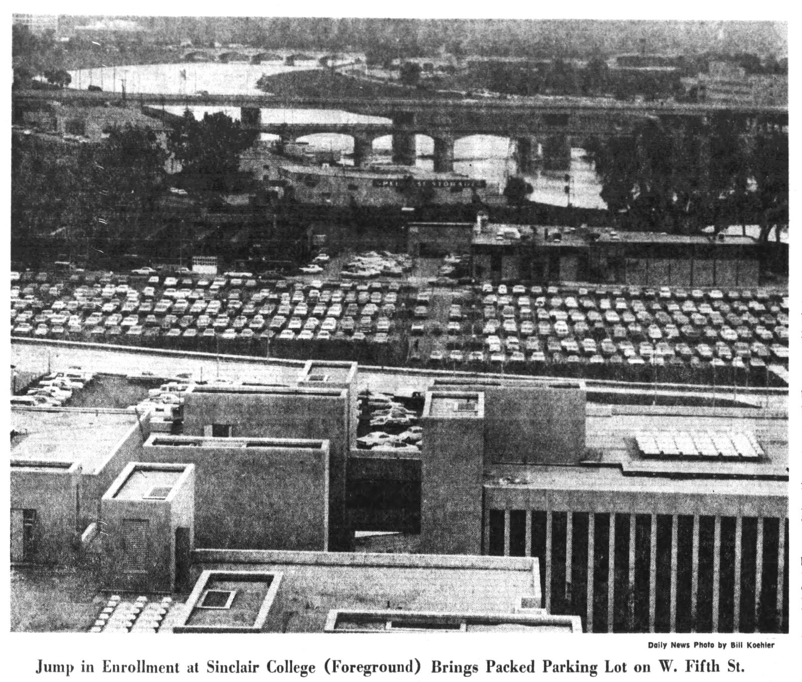 The new Sinclair College campus in downtown Dayton opened in 1972. DAYTON DAILY NEWS ARCHIVES