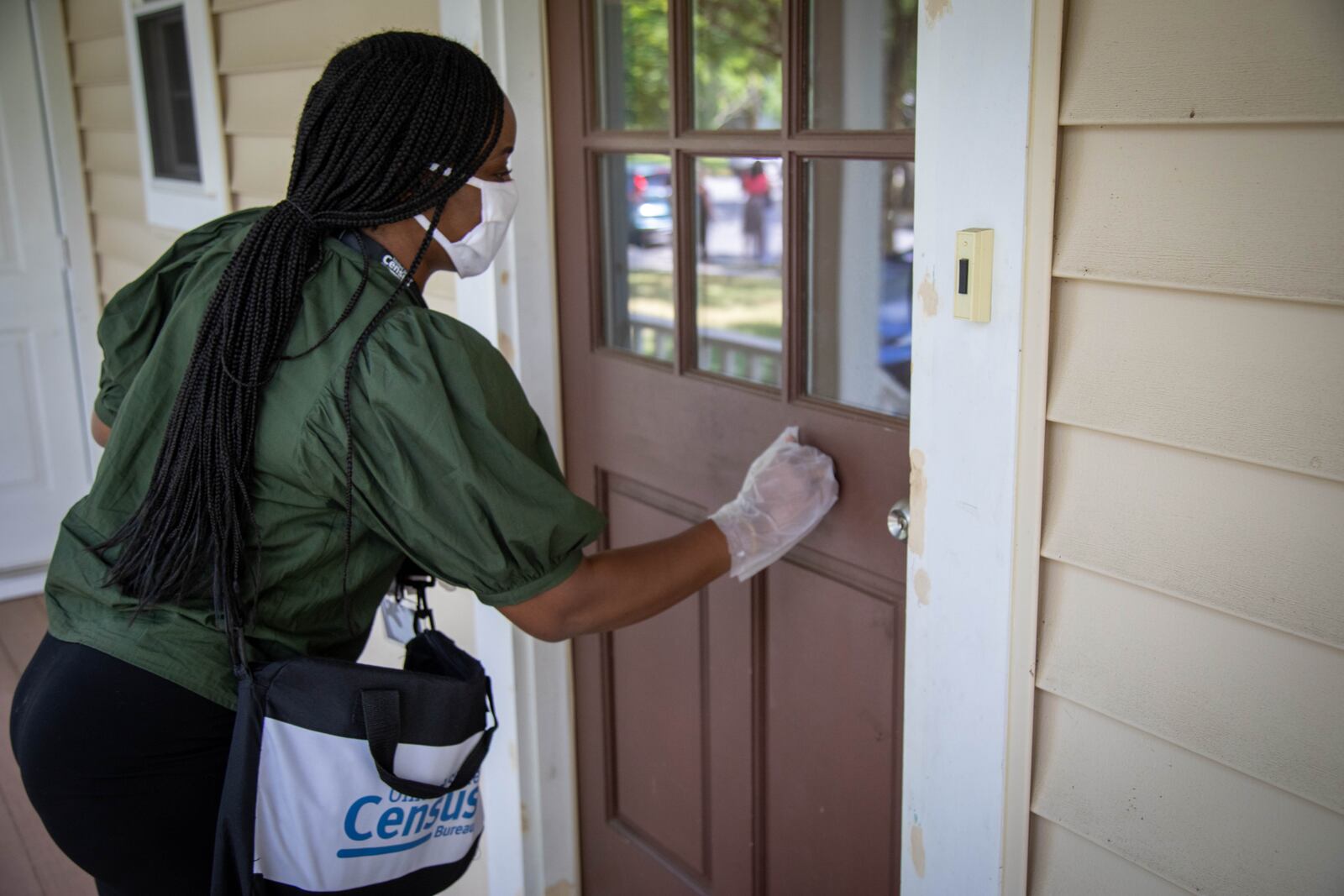 The Census Bureau requires that census takers wear a mask while conducting their work. They will follow CDC and local public health guidelines when they visit. CONTRIBUTED BY US CENSUS BUREAU