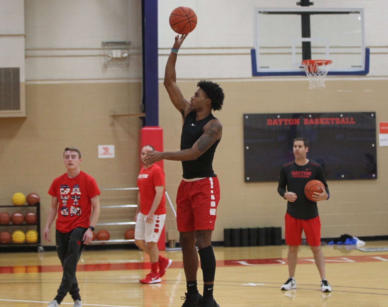 Dayton Flyers hold team workout at Cronin Center