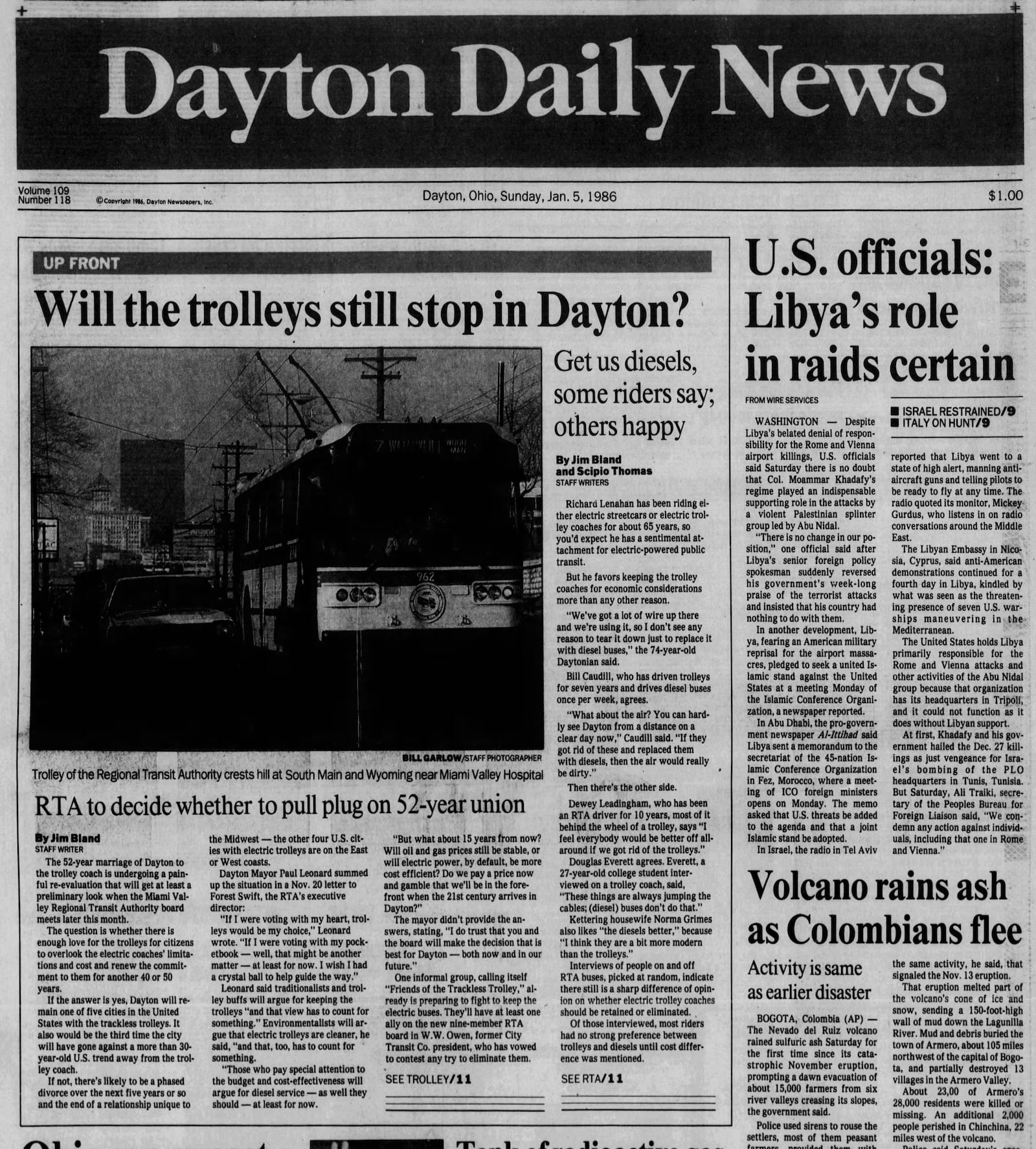 1986 - Will the trolleys still stop in Dayton? DAYTON DAILY NEWS ARCHIVE