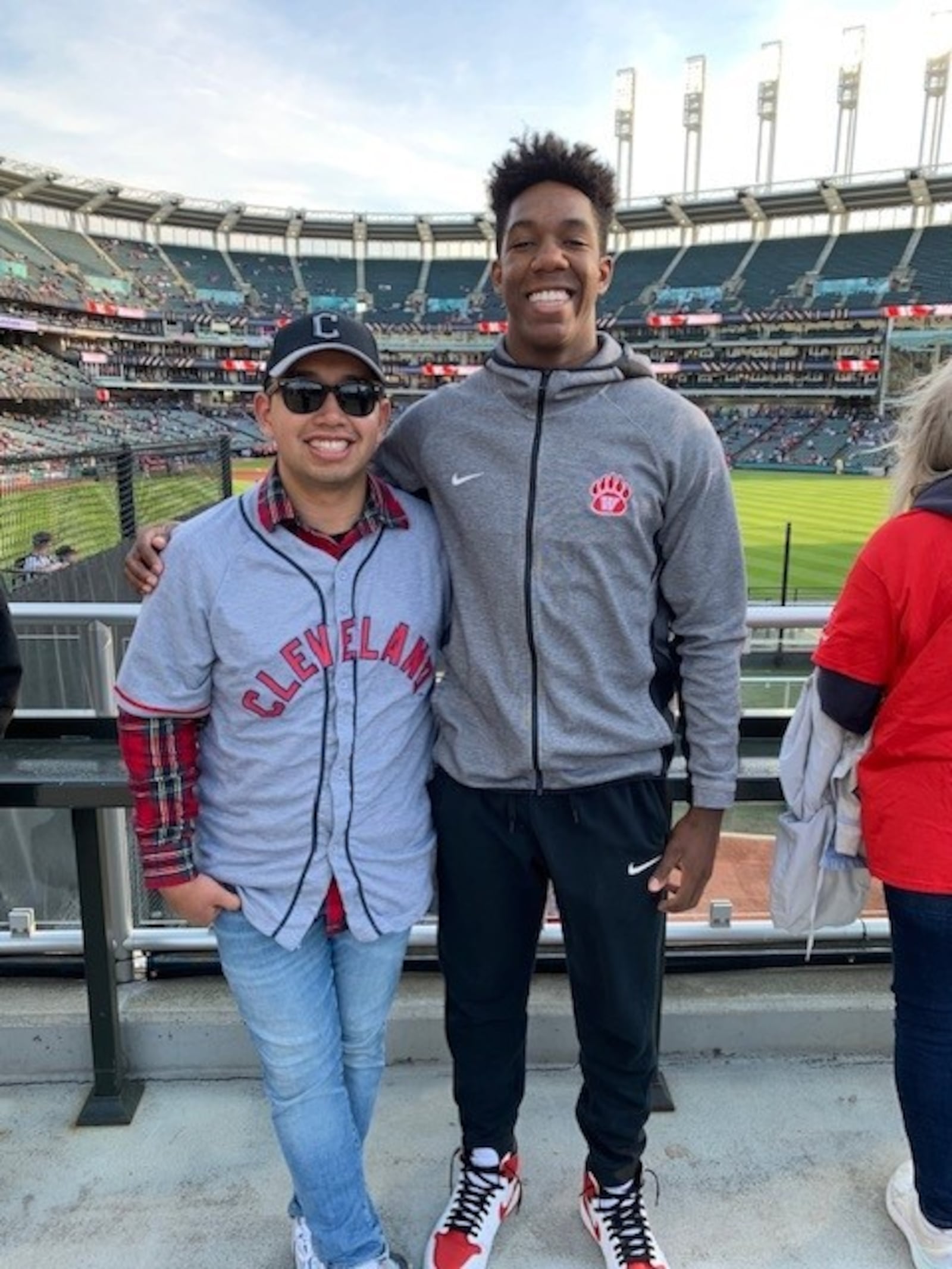 Zeke and Solomon at the ballpark in May of 2023. CONTRIBUTED