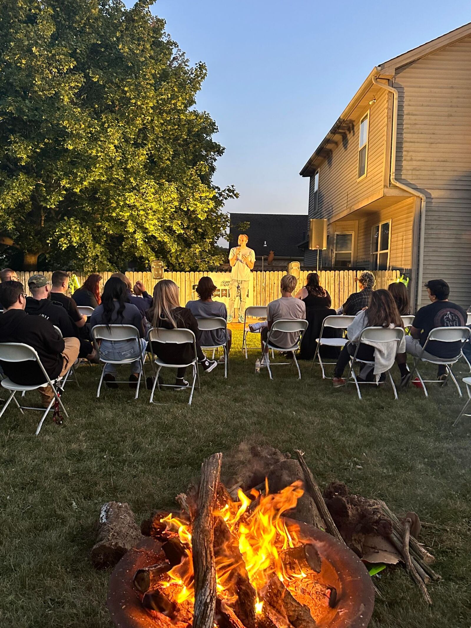 A moment from a previous Campfire Comedy event. CONTRIBUTED