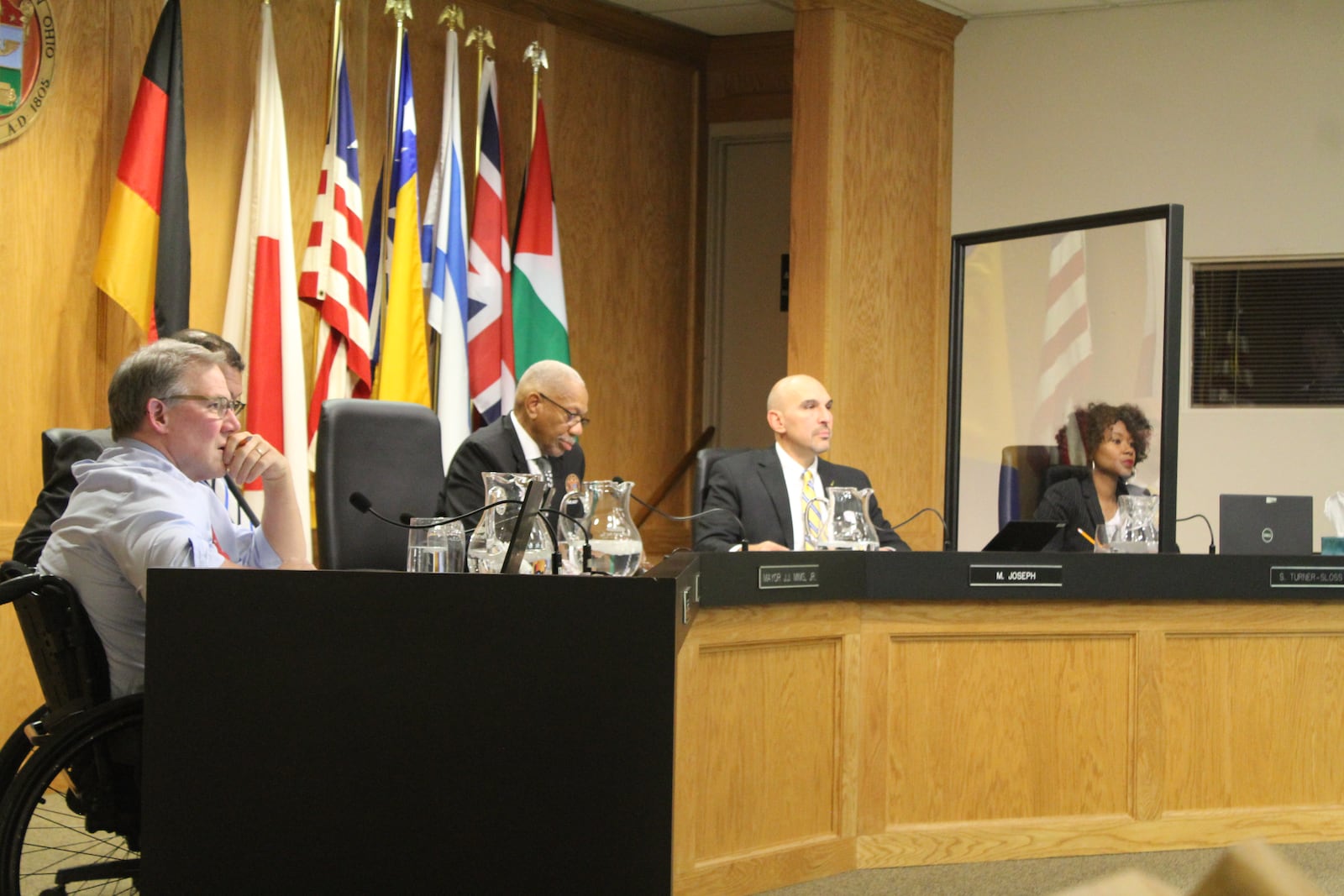 The Dayton City Commission at its regular meeting on Wednesday, Nov. 1, 2023. CORNELIUS FROLIK / STAFF