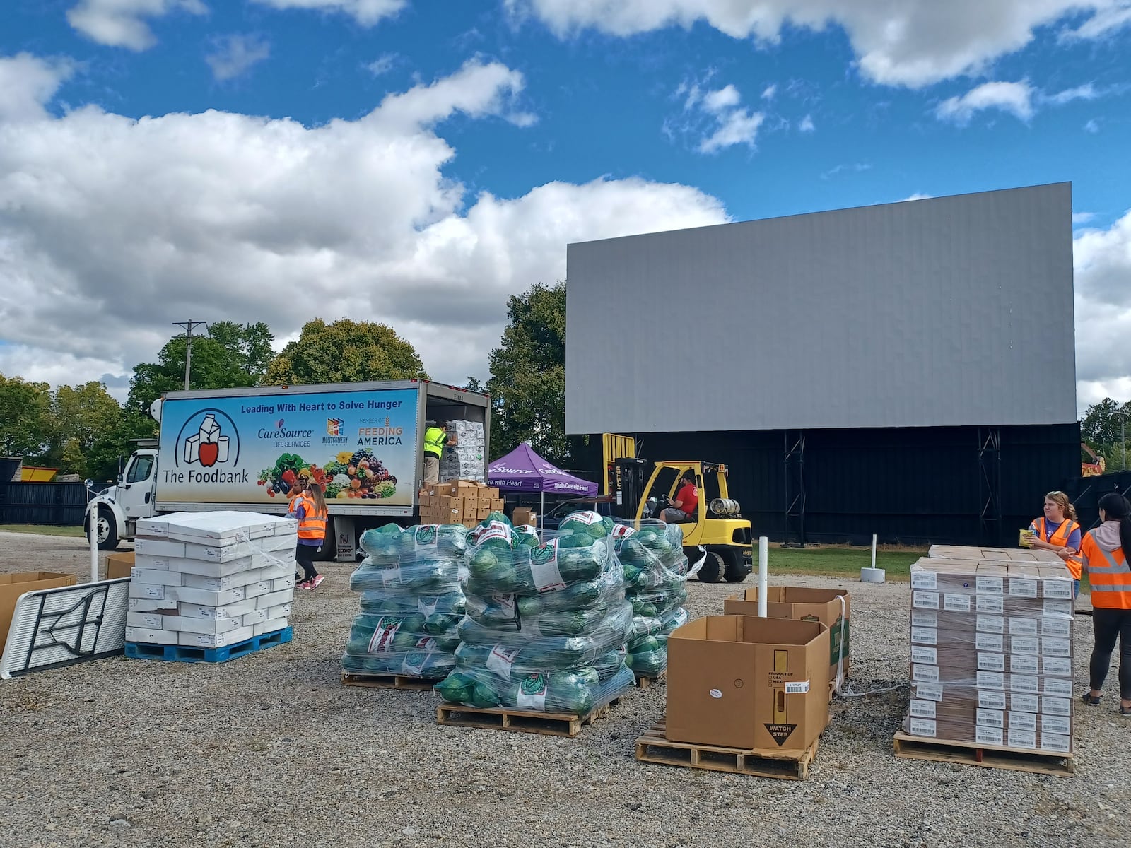 The Foodbank, Inc. has held past mass food distributions at Dixie Twin Drive-In.