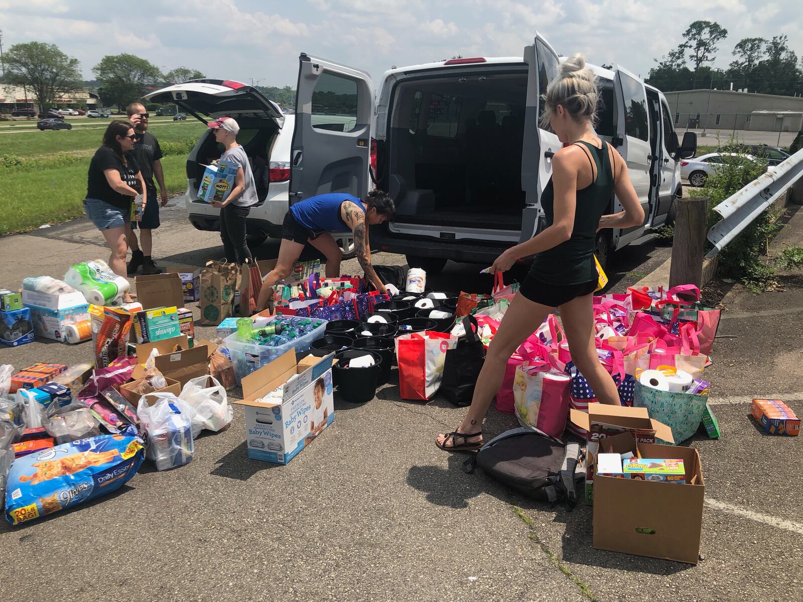 A group of women who have dubbed themselves the Ratchet Red Cross  disseminated information about tornado victims in need to the public, organized volunteers, collected donations and made scores of car, van and truck loads of supplies to churches, fire stations, homes and makeshift donation spots.  Photo: Heart Mercantile.