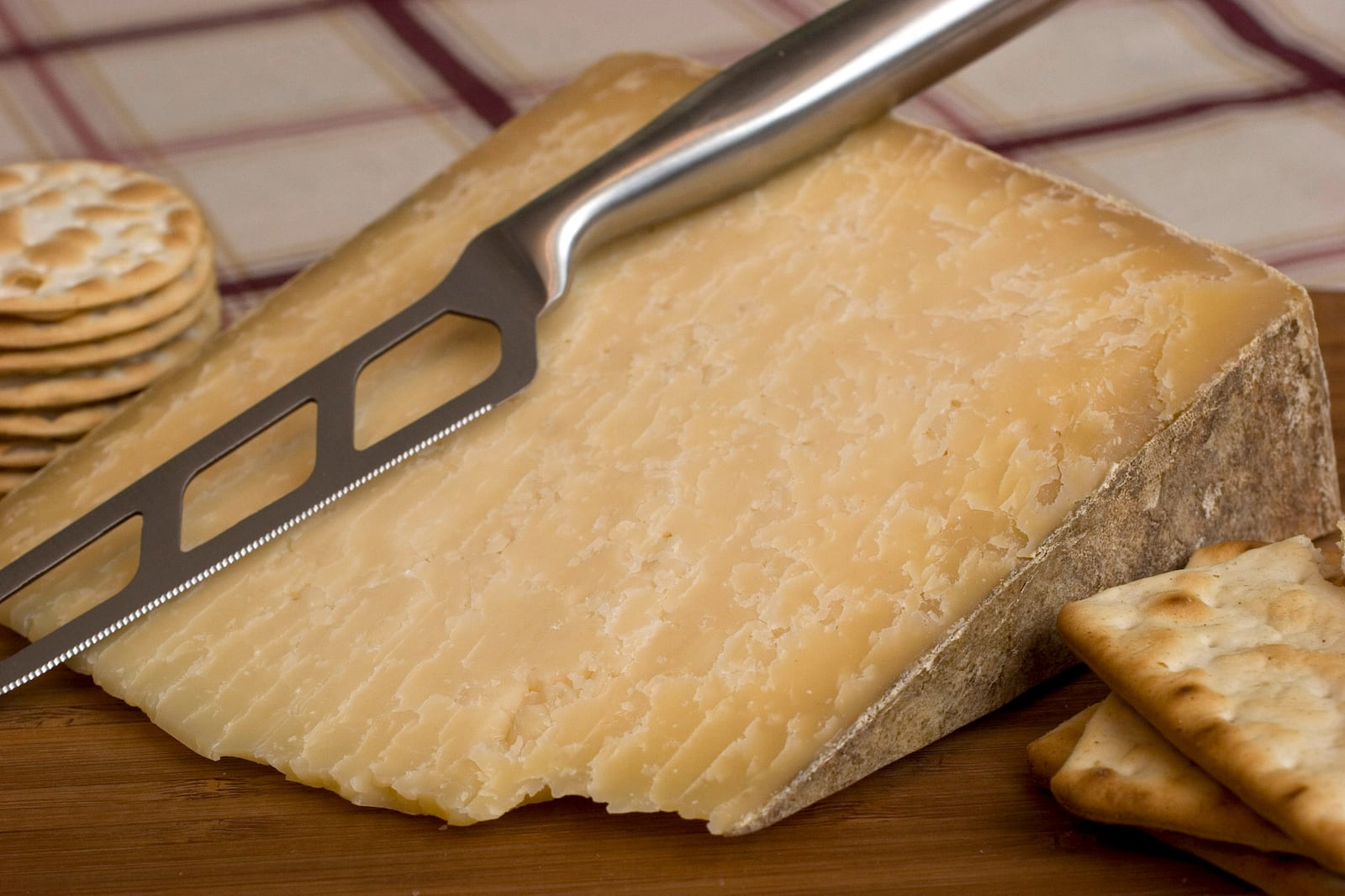 FILE - Clothbound Cheddar is pictured, on Feb. 18, 2008, in Concord, New Hampshire. (AP Photo/Larry Crowe, File)