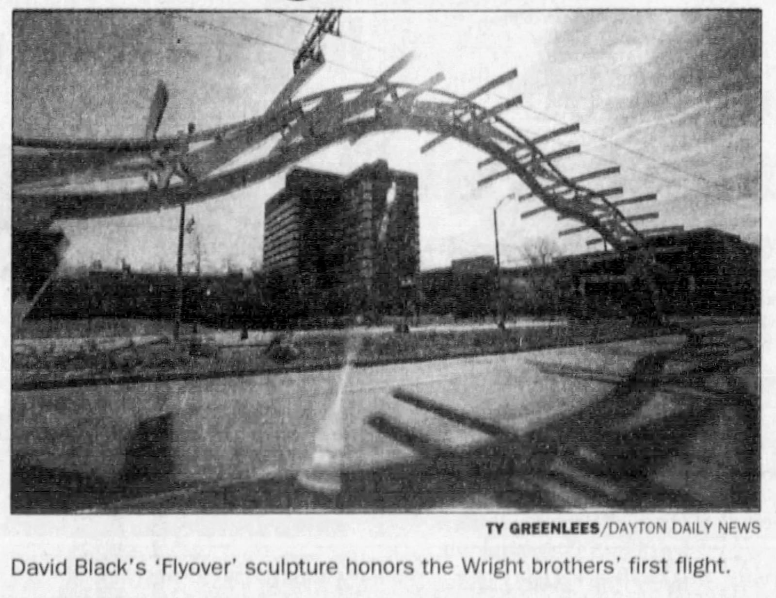 Sept. 17, 1997: "Flyover" sculpture lands magazine honor. DAYTON DAILY NEWS ARCHIVES