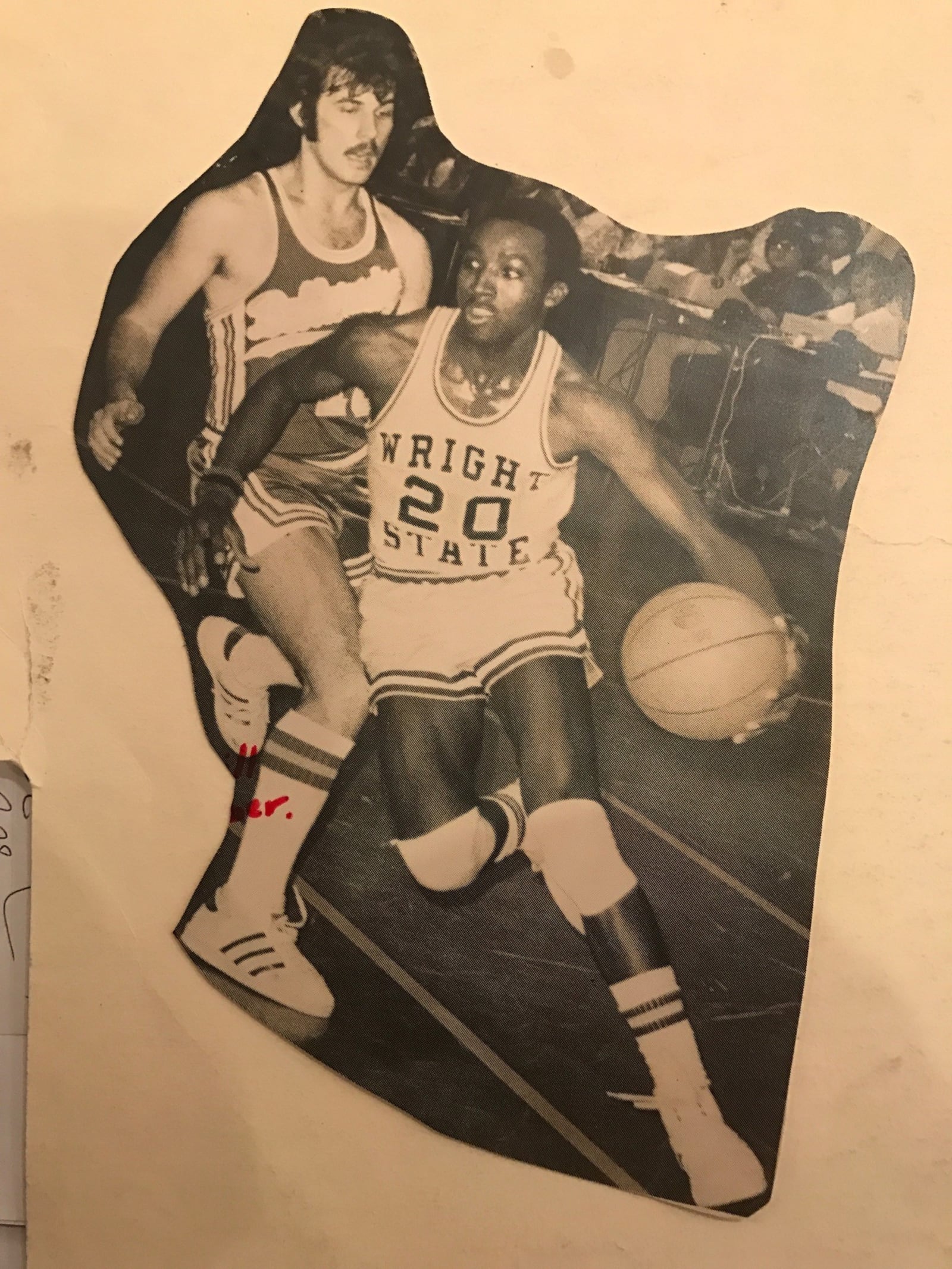 Abdul Shakur Ahmad – known as Ricky Martin when he was a speedy point guard for Wright State – drives with the ball in a game in the 1970s  He was the first African American to get a basketball scholarship at WSU.  He scored 1,182 points for the Raiders and remains second in career steals and steals in a season at WSU. He’s used his sports career as a platform over the years and although he lives in Dayton’s Oregon District, he remains a community/social activist in Middletown, his hometown.  He is helping coordinate the Black History month festivities which begin today at the Pendleton Art Center in Middletown. (CONTRIBUTED