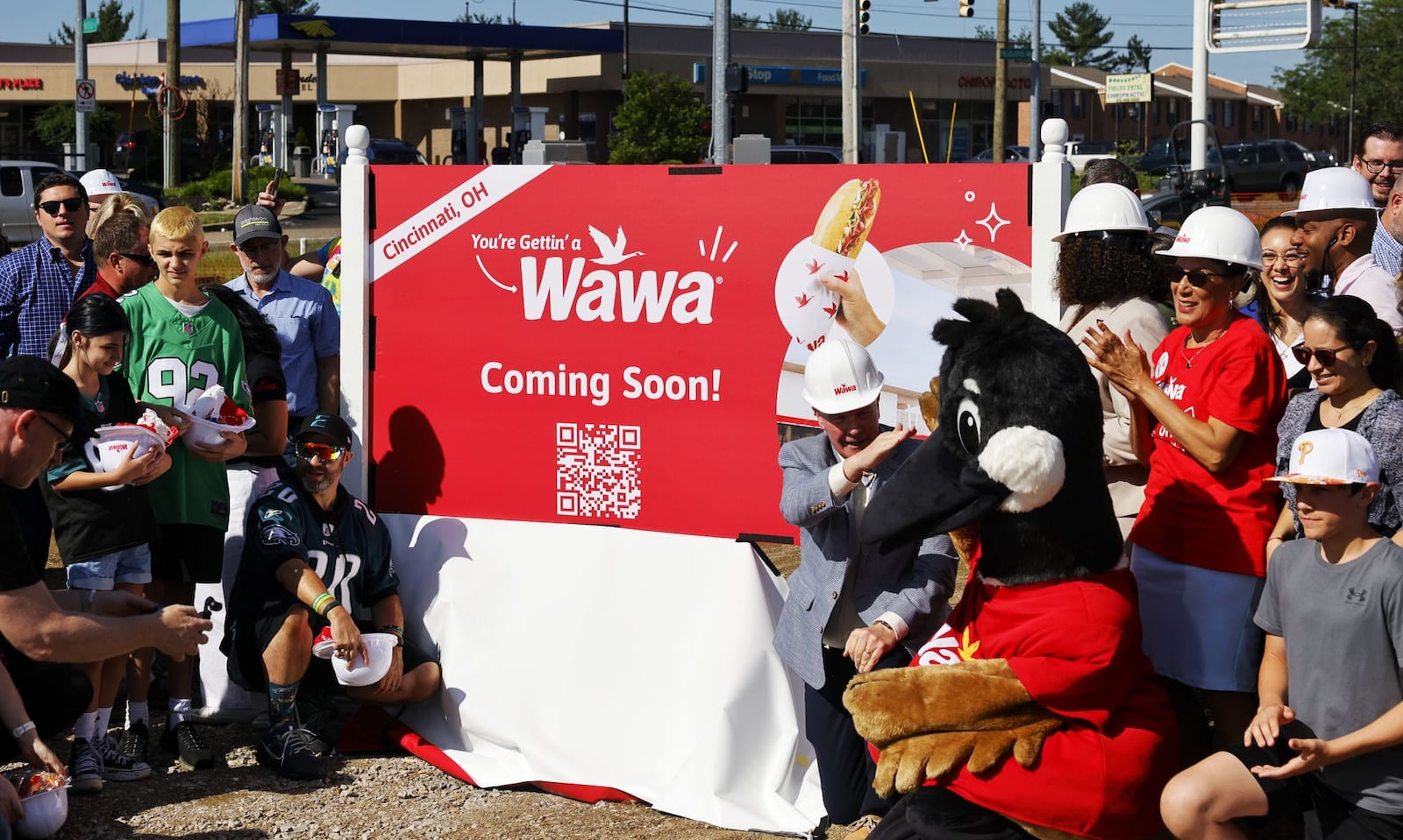 Wawa hosted a groundbreaking event to officially launch construction of its first store in Ohio at 5308 Fields Ertel Road in Deerfield Township Thursday, June 6, 2024. NICK GRAHAM/STAFF