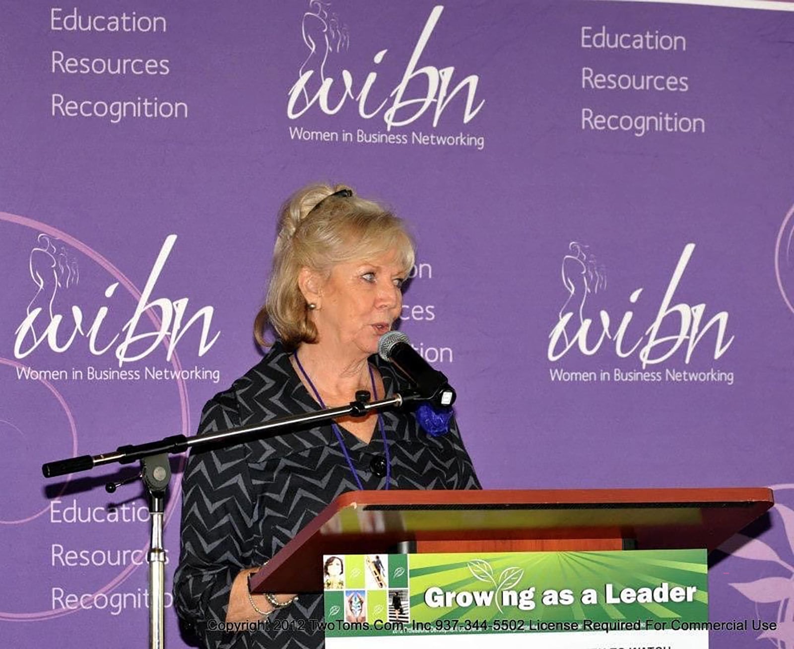 Porter presenting at the WiBN annual conference  - "Growing as a Leader" in 2010. CONTRIBUTED