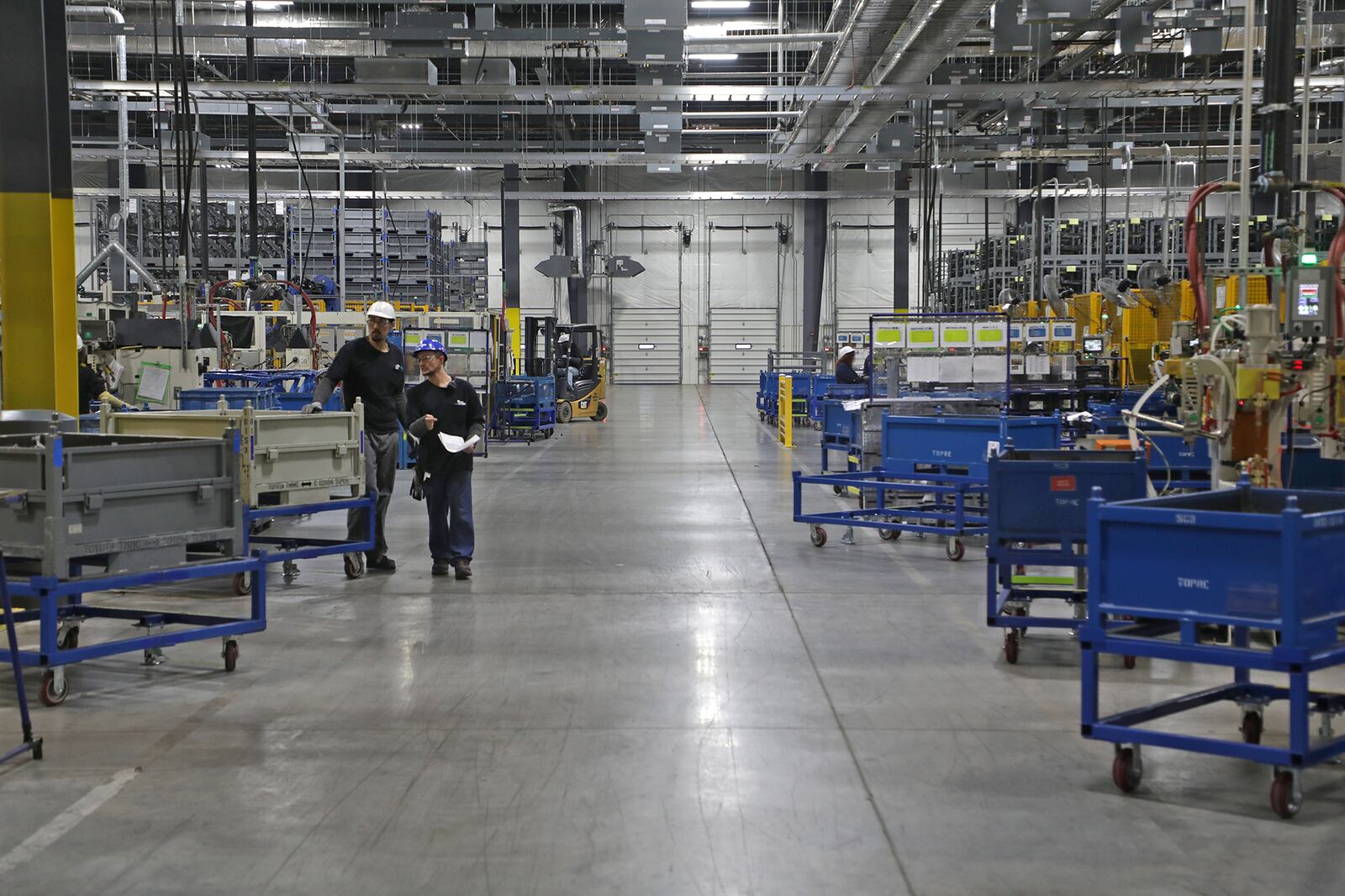 The assembly department at the Springfield Topre plant in 2019. Representatives of the company said that they now employ over 600 people there. BILL LACKEY/STAFF