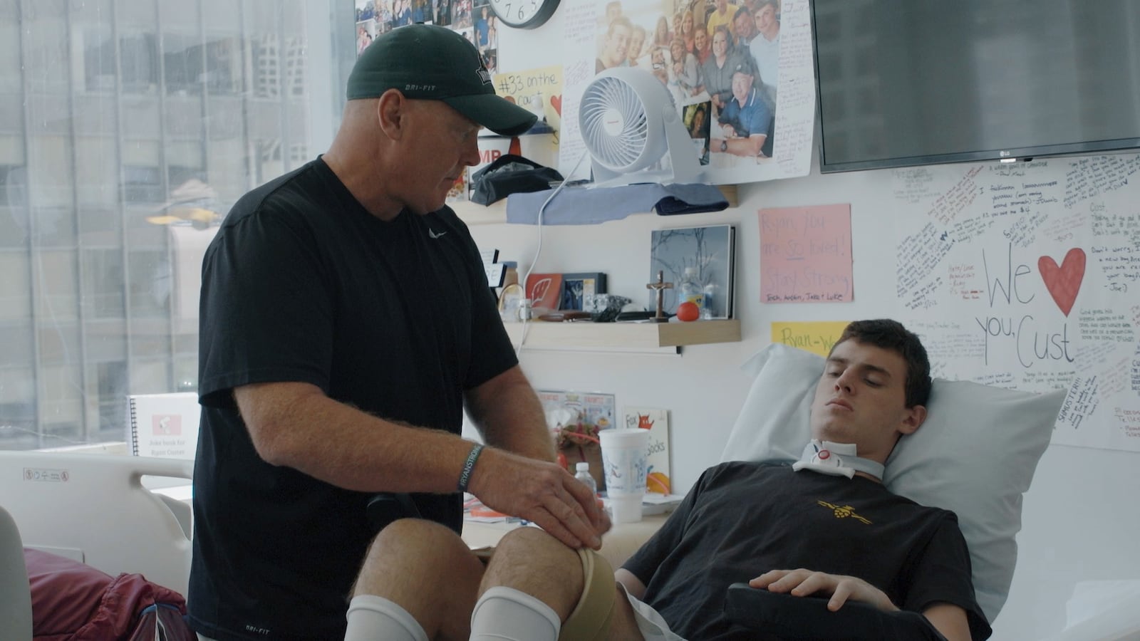 Former Wright State basketball player Ryan Custer and his dad George. CONTRIBUTED