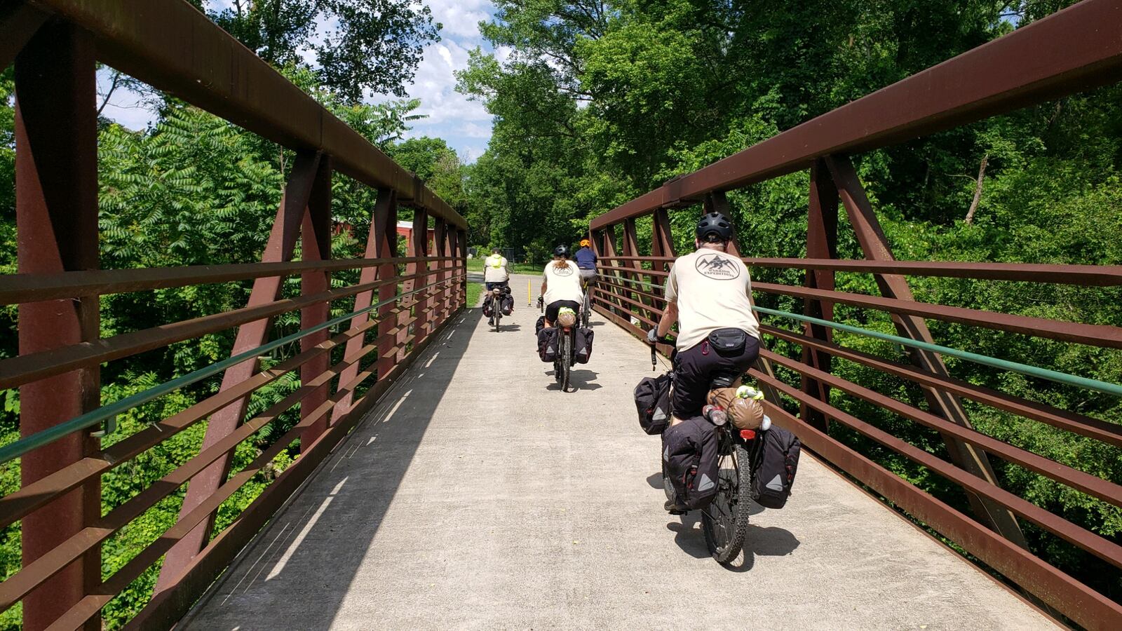 The Great American Rail-Trail Veterans are in the midst of a 3,700-mile journey from Washington D.C. to Washington state. CONTRIBUTED