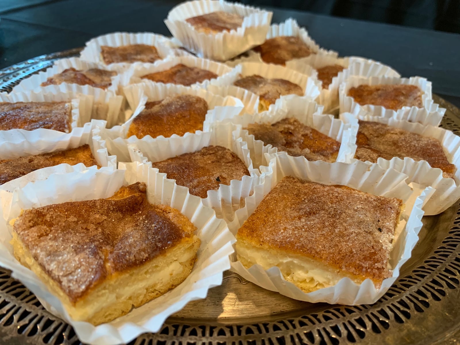 Watermark served these cinnamon sugar bars with cream cheese filling that were inspired by crunchy, deep-fried churros during the Summer Restaurant Week sneak preview event. CONTRIBUTED PHOTO BY ALEXIS LARSEN