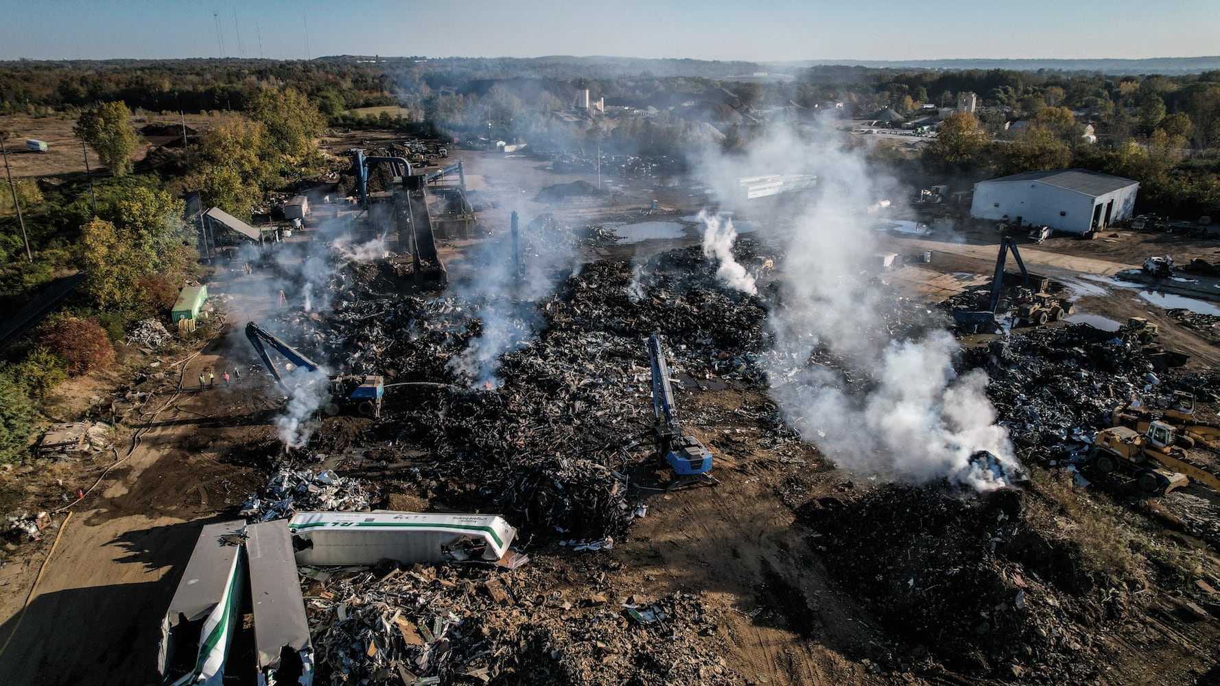 Cohen Recycling Center fire