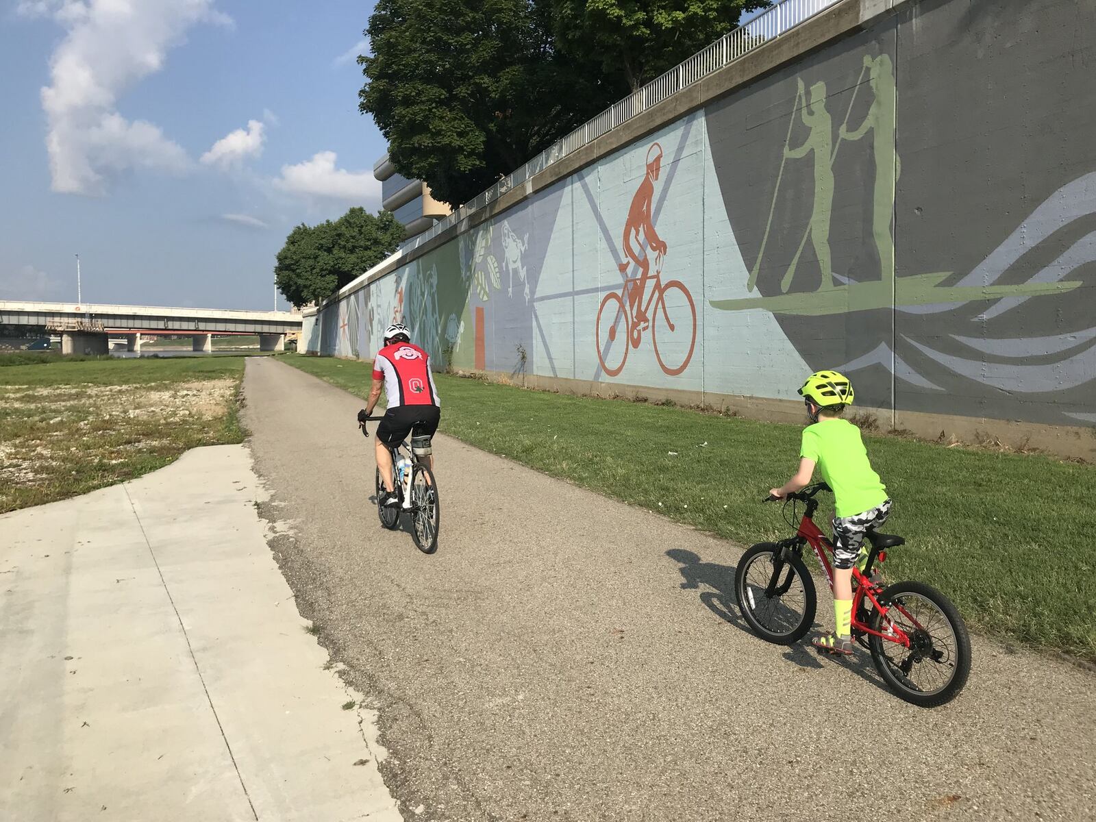 There are plenty of options for riding around the Miami Valley. And it’s important that children (and adults) wear a helmet. CONTRIBUTED