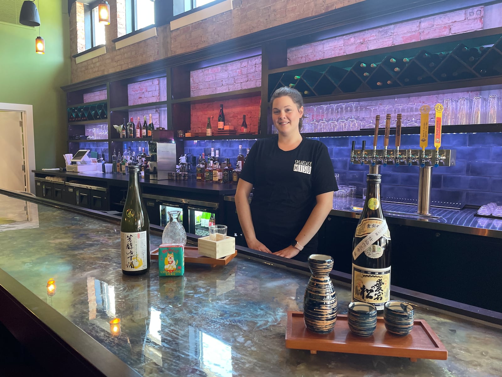 Speakeasy Miso is located at 101 W. Main St. in Troy. Pictured is Lauren Stites, the general manager of the restaurant. NATALIE JONES/STAFF