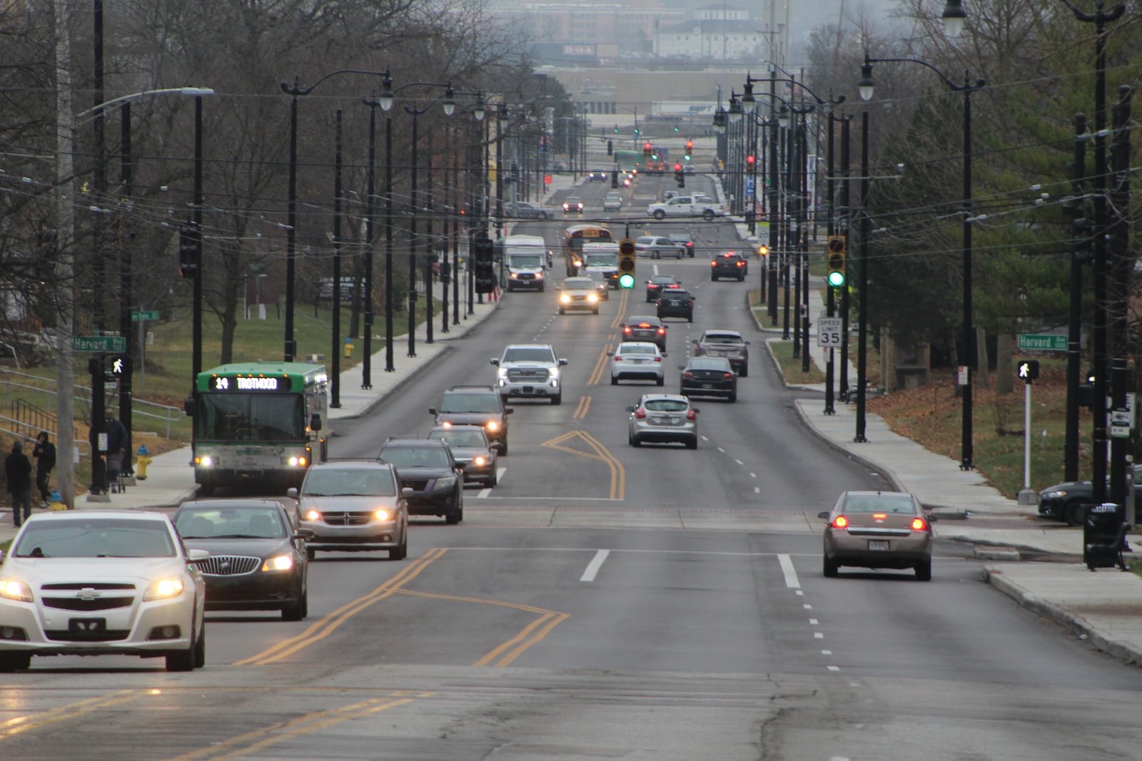 Traffic along Salem Avenue, looking toward downtown Dayton. CORNELIUS FROLIK / STAFF