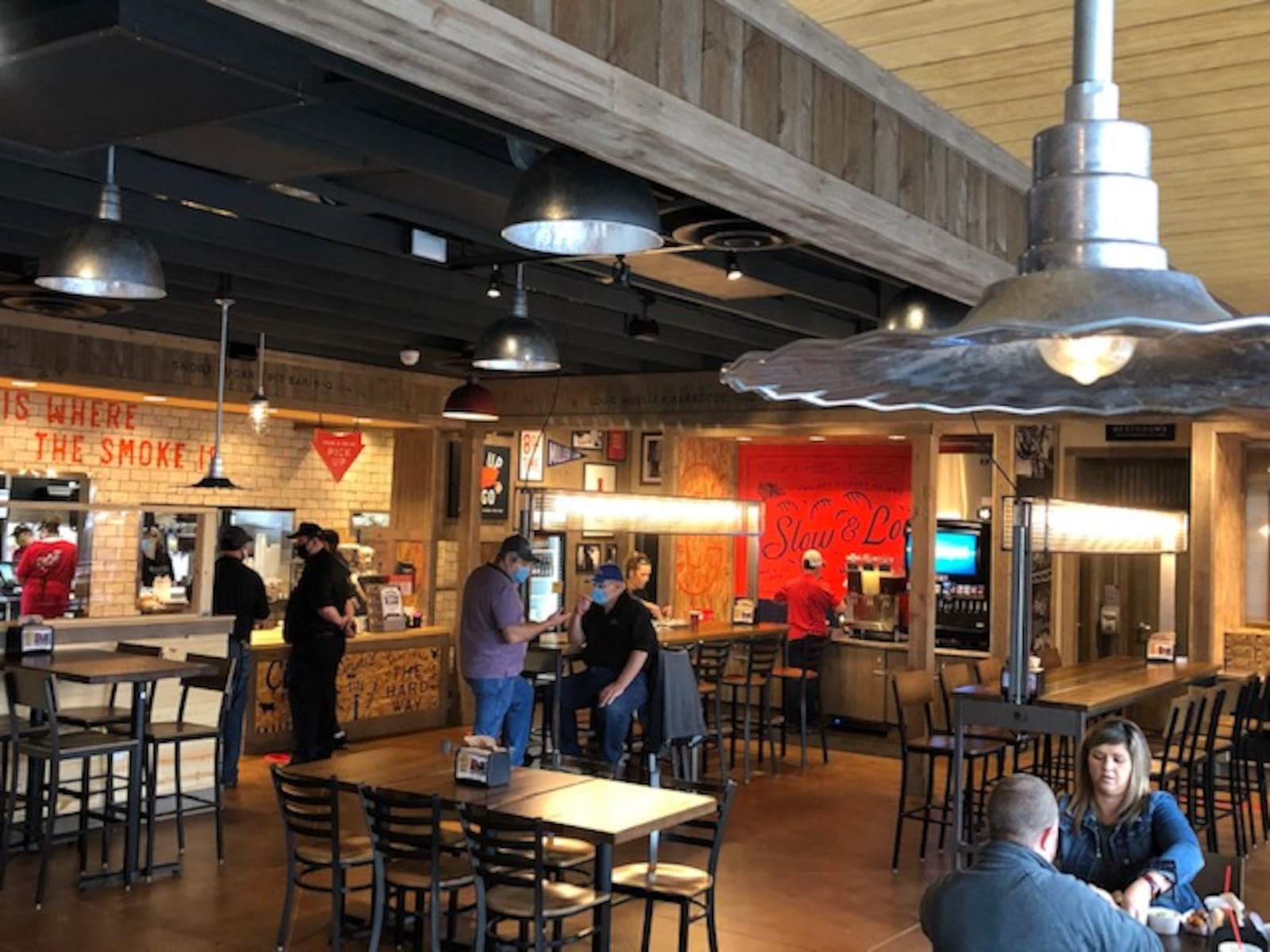 The City Barbeque restaurant that opens to the public today, Oct. 19, 2020 on Miller Lane in Butler Twp. is the first of its kind Public Smokehouse with a drive-through window. MARK FISHER/STAFF