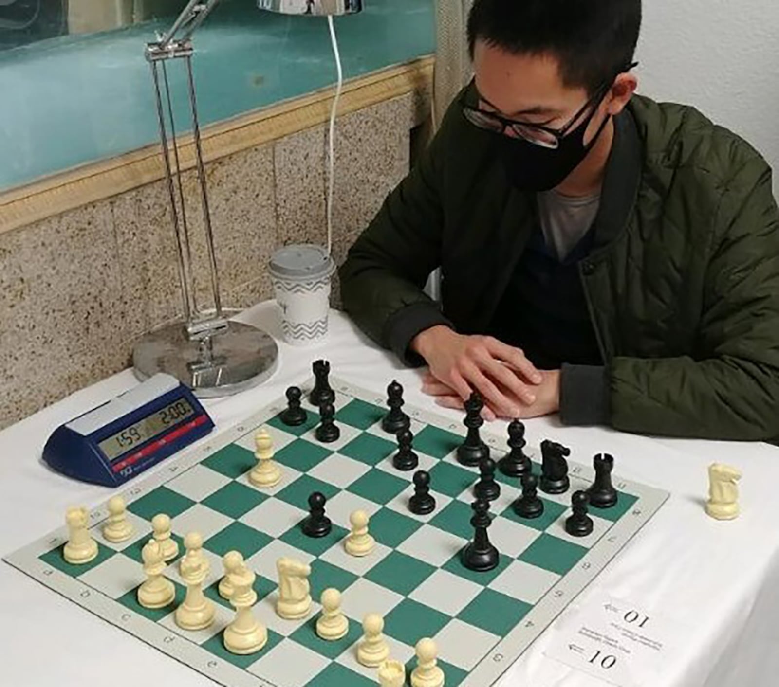 1st Lt. Eigen Wang, National Air and Space Intelligence Center, wins the Air Force title and third overall in the 61st annual U.S. Armed Forces Chess Championship, held Oct. 10-12 in Virginia Beach, Va. It was Wang’s first time competing at the tournament. CONTRIBUTED PHOTO