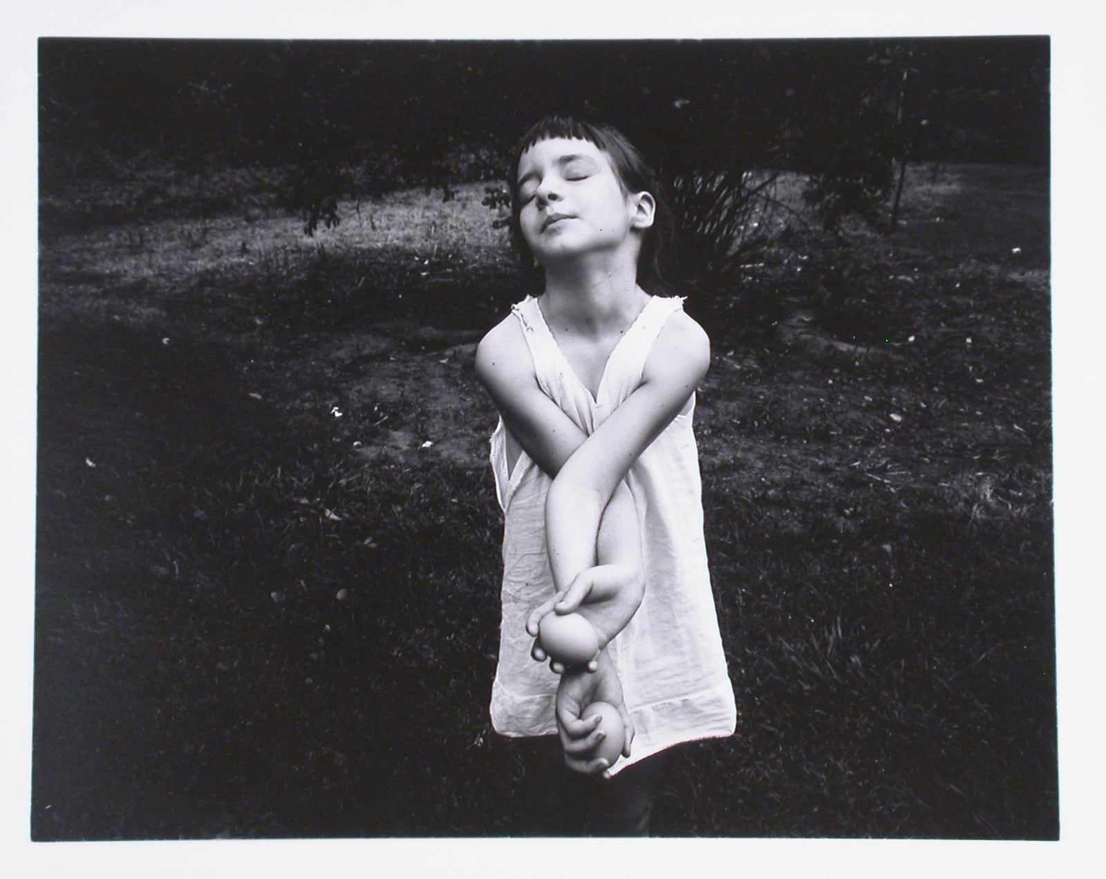 Emmet Gowin's photograph of his niece Nancy.